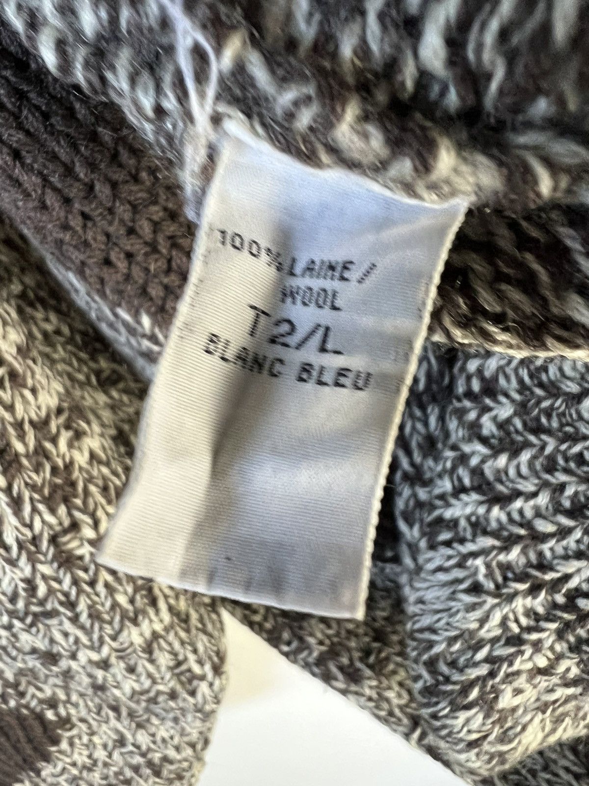 Vintage Vintage Blanc Bleu The Great Adventure Knitwear Sweater Size US L / EU 52-54 / 3 - 4 Thumbnail
