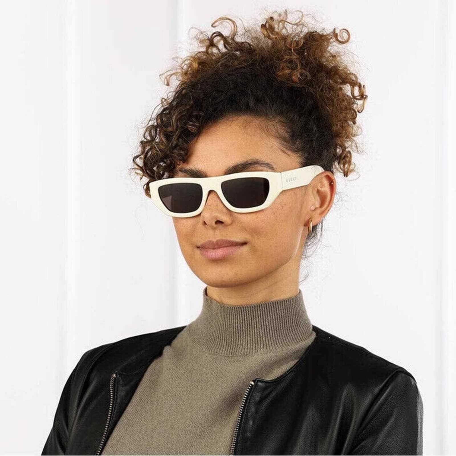BRAND NEW GUCCI GG1134S 003 Ivory Brown Women Sunglasses  display picture 3