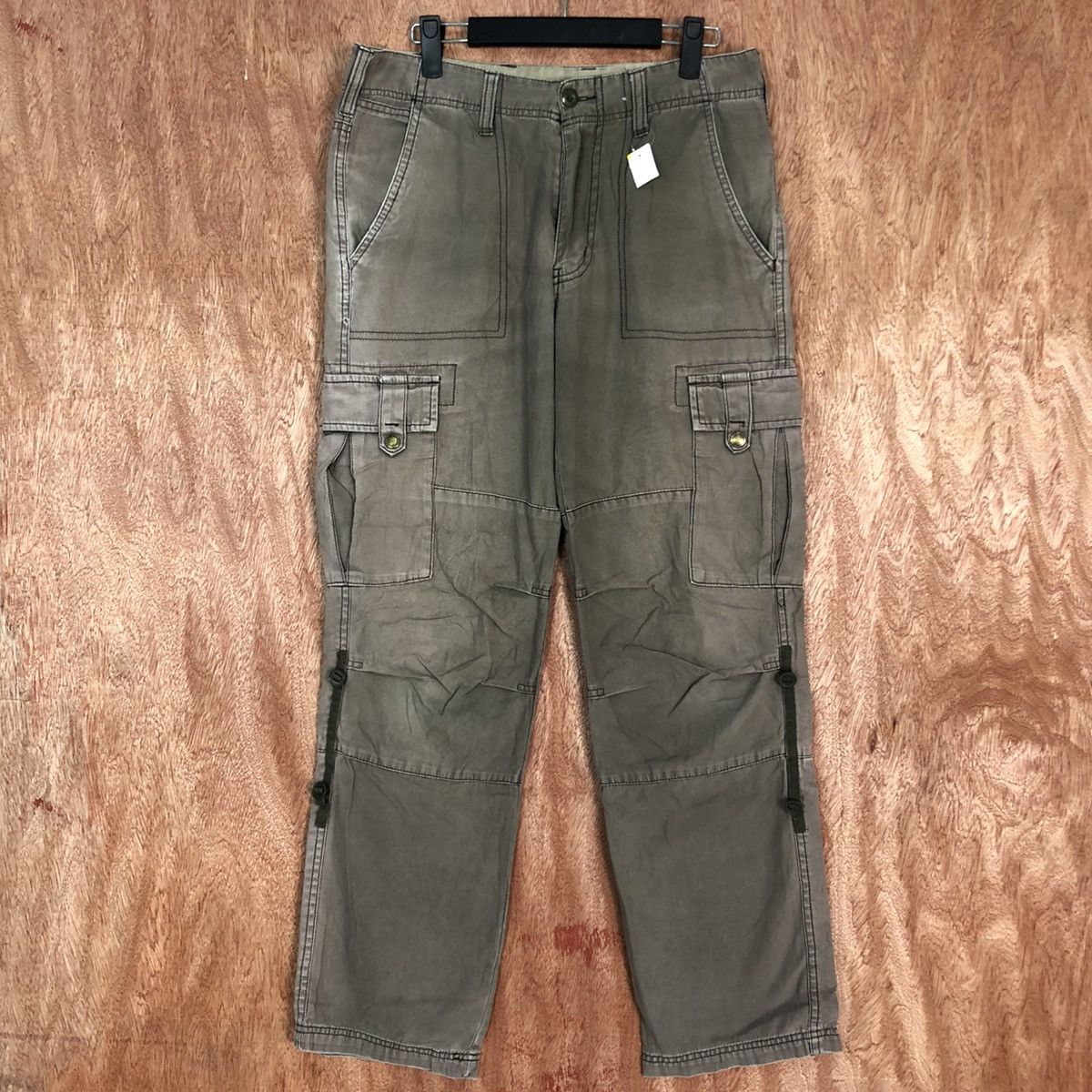 Faded Glory DLL Japanese faded utility multipocket Cargo Pants #1644 Size US 31 - 1 Thumbnail