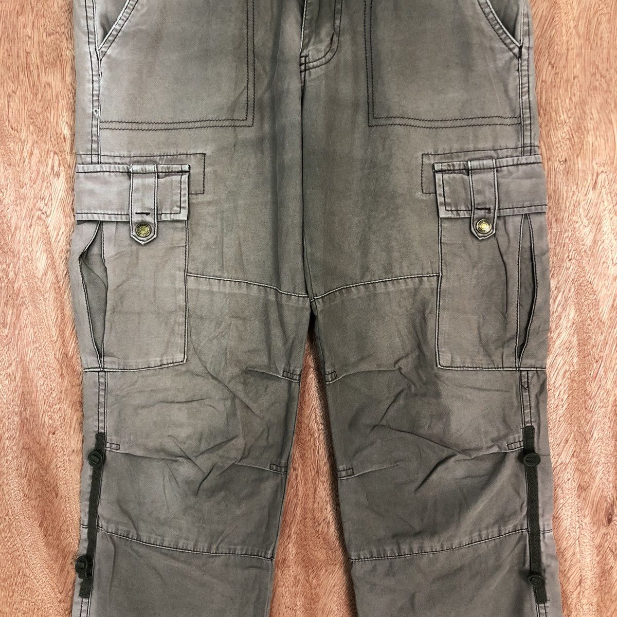 Faded Glory DLL Japanese faded utility multipocket Cargo Pants #1644 Size US 31 - 4 Thumbnail