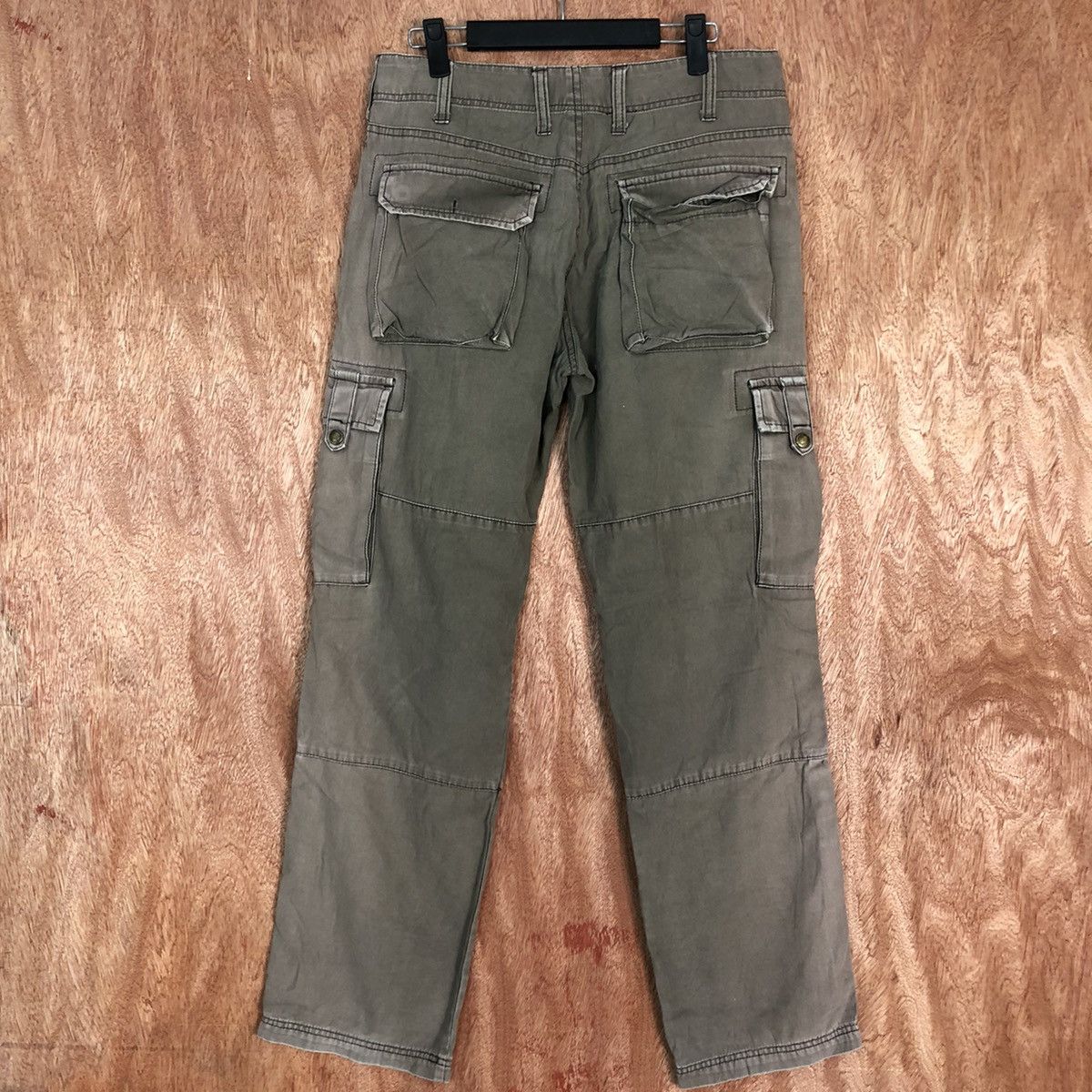 Faded Glory DLL Japanese faded utility multipocket Cargo Pants #1644 Size US 31 - 11 Thumbnail