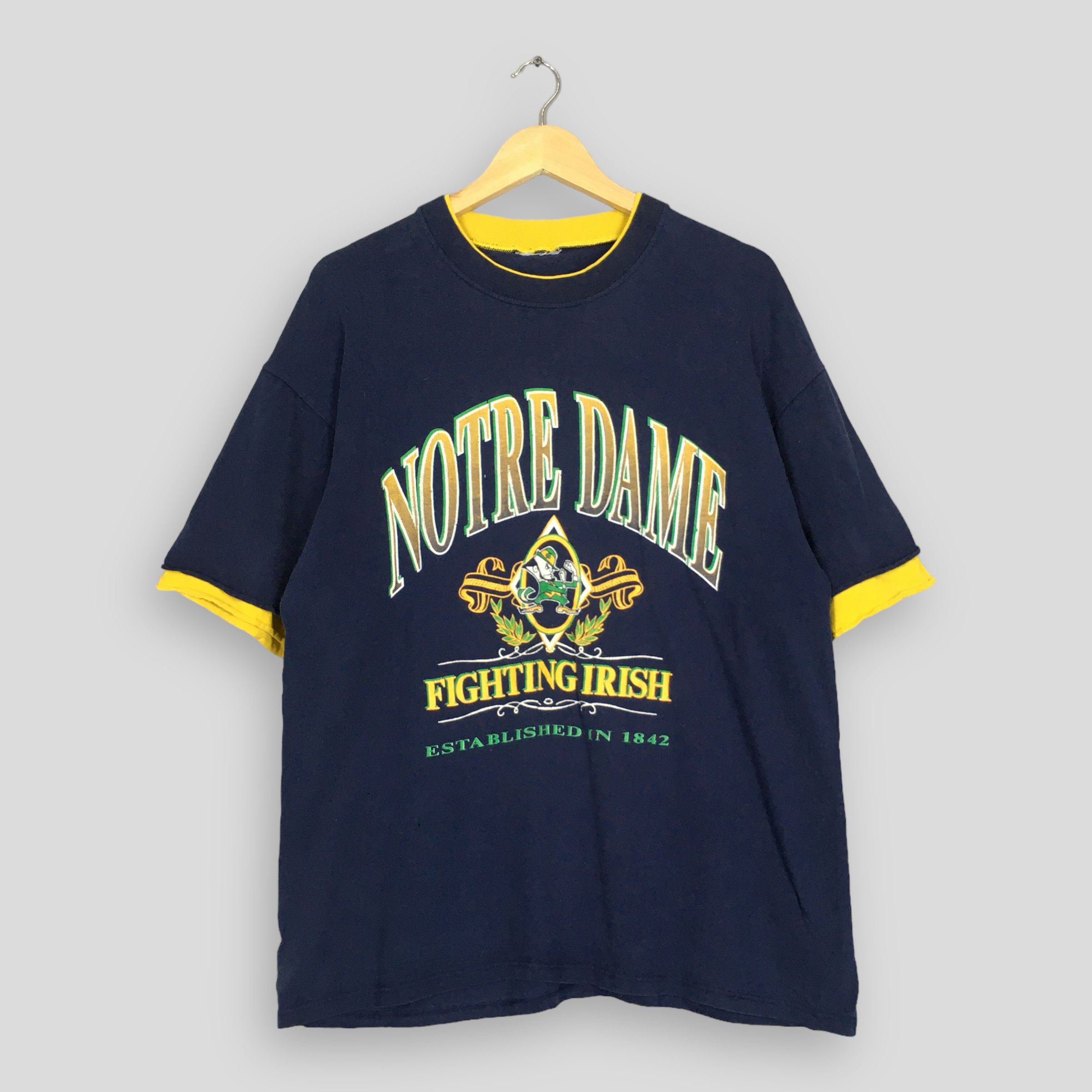 Other Vintage Notre Dame Fighting Irish NCAA Blue T Shirt L Size US L / EU 52-54 / 3 - 1 Thumbnail