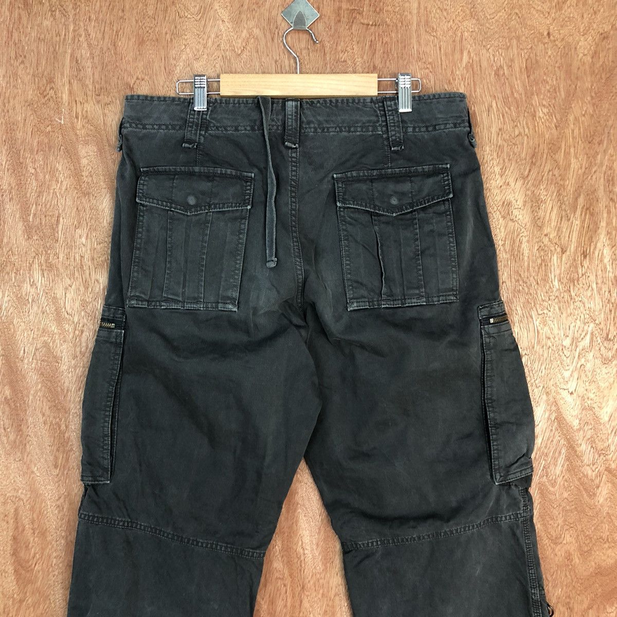 Japanese Brand DL Uniqlo Black japan utility Multipocket Cargo Pants #c929 Size US 33 - 9 Thumbnail