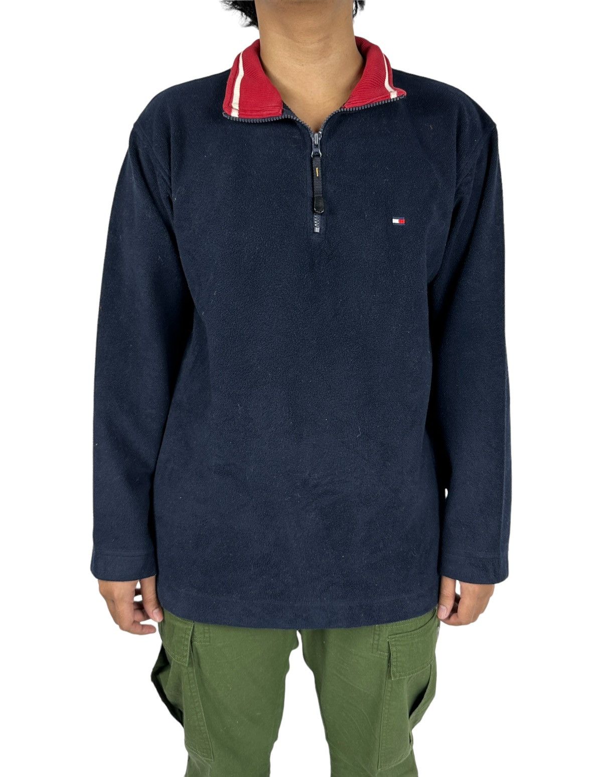 Tommy Hilfiger Tommy Hilfiger Half Zip Fleece Deep Blue Size M Size US M / EU 48-50 / 2 - 1 Thumbnail