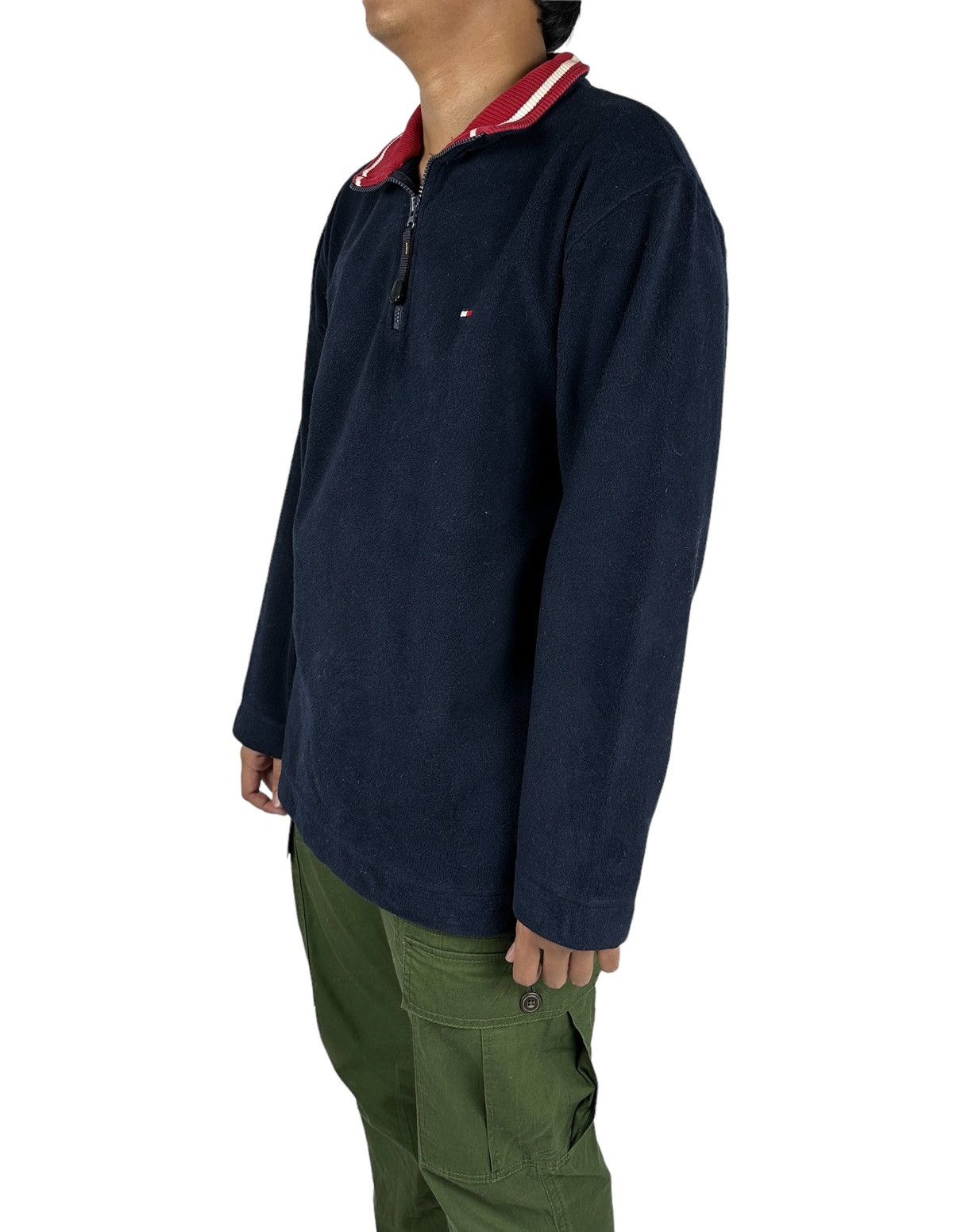 Tommy Hilfiger Tommy Hilfiger Half Zip Fleece Deep Blue Size M Size US M / EU 48-50 / 2 - 3 Thumbnail