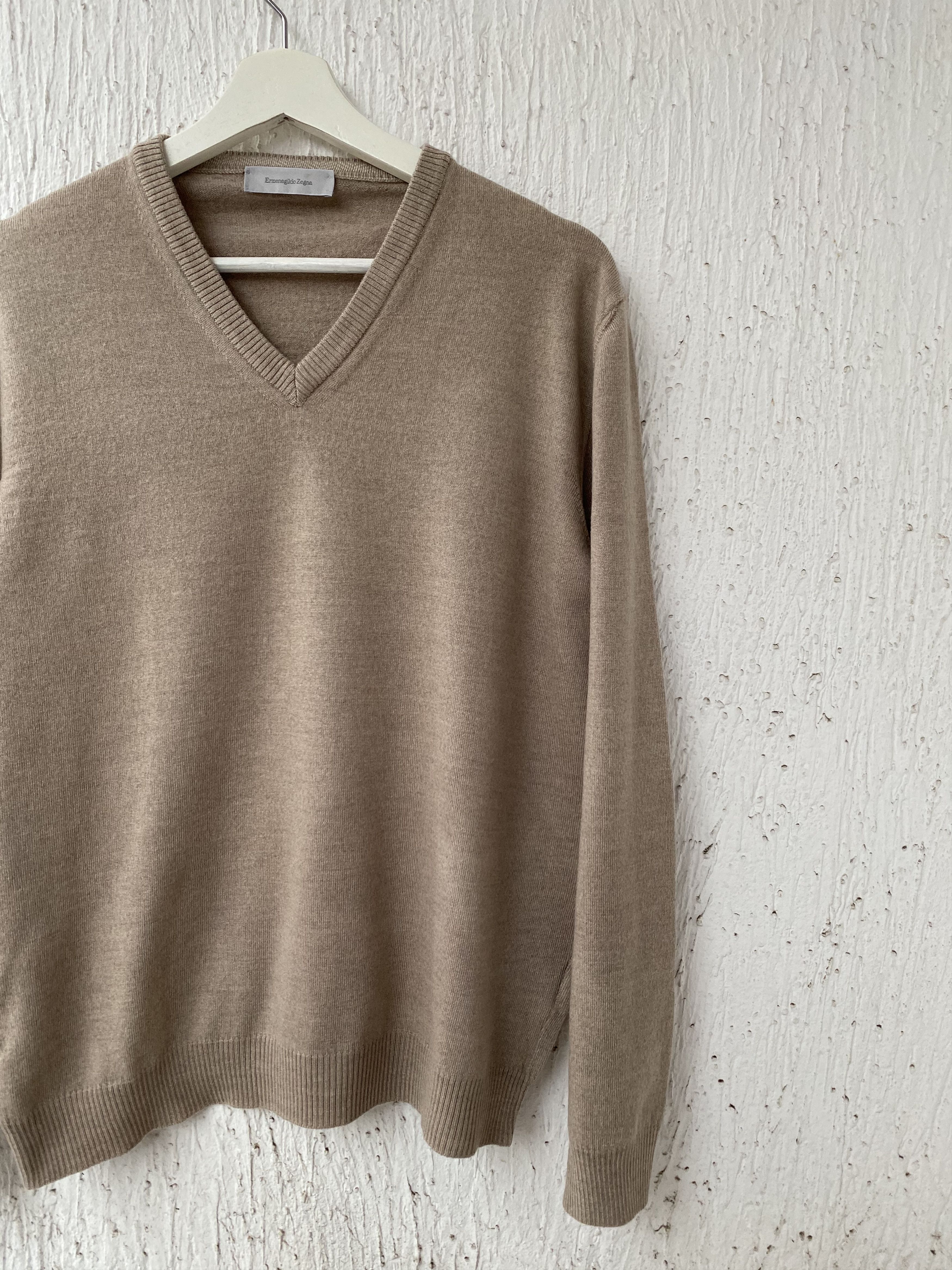 Ermenegildo Zegna camel wool sweater Size US L / EU 52-54 / 3 - 2 Thumbnail