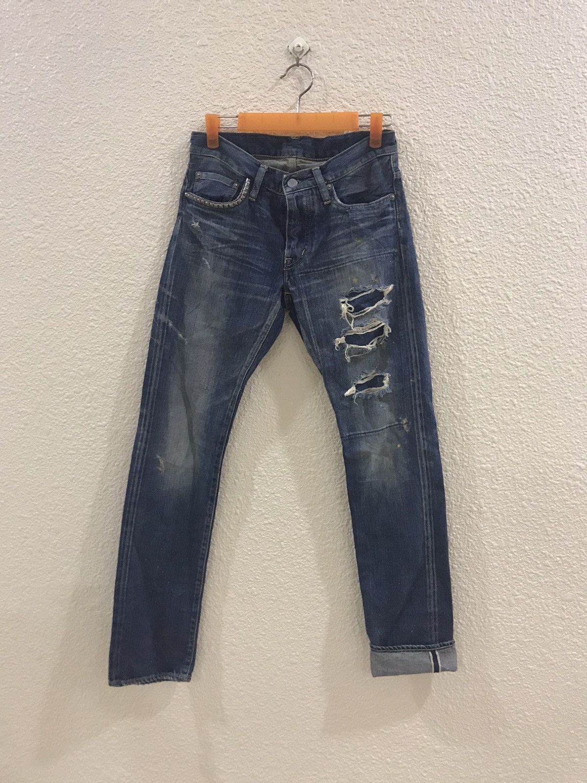 Hysteric Glamour ☀️Hysteric Glamour selvedge distressed jeans Size US 30 / EU 46 - 1 Thumbnail