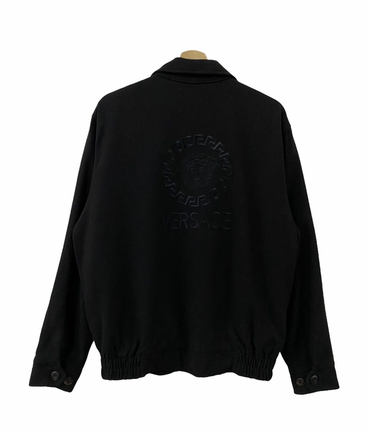 Versace × Versace Jeans Couture Vtg🔥Versace Triple Black Logo Medusa Embroidery Logo Size US L / EU 52-54 / 3 - 2 Thumbnail