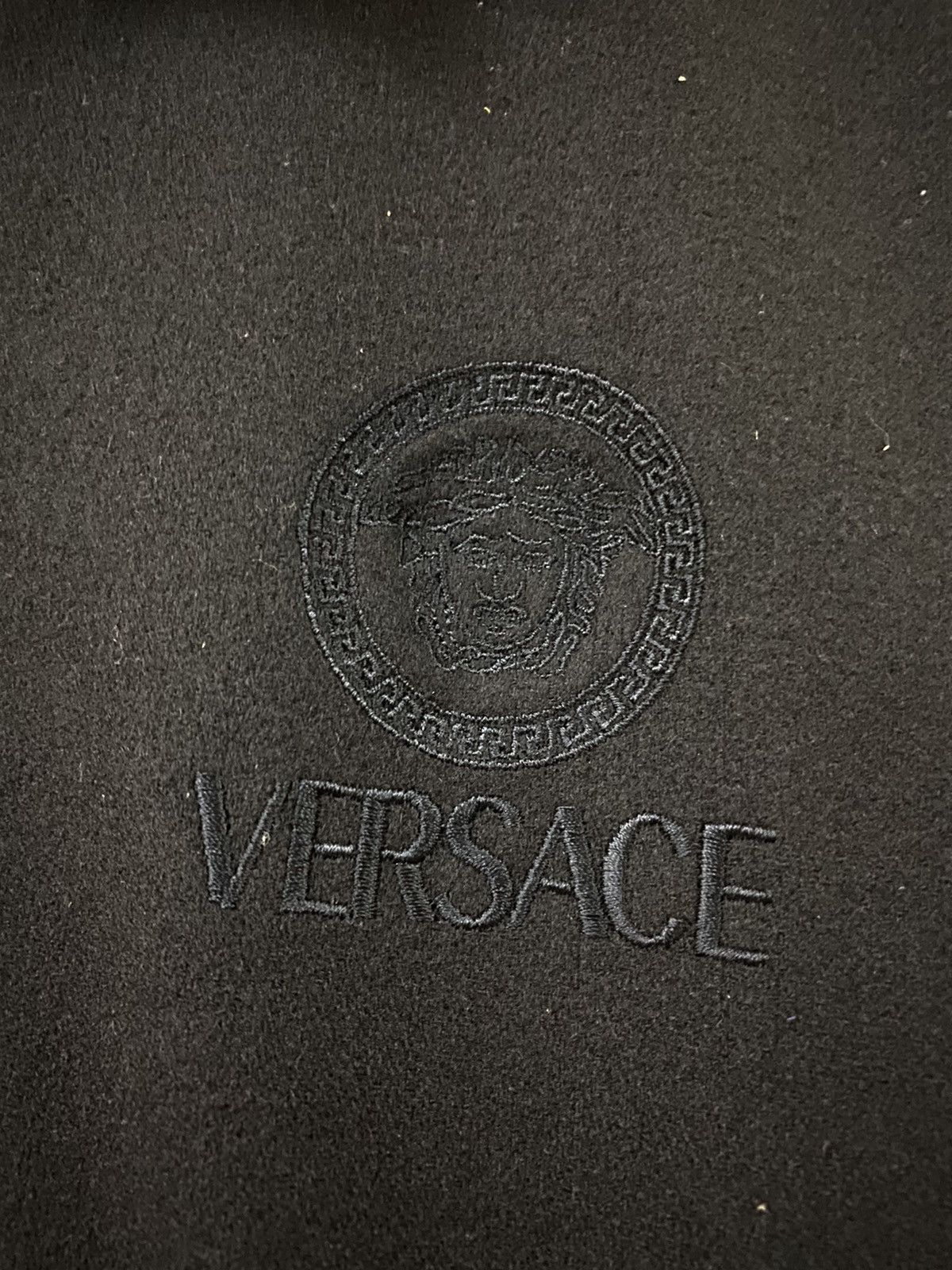 Versace × Versace Jeans Couture Vtg🔥Versace Triple Black Logo Medusa Embroidery Logo Size US L / EU 52-54 / 3 - 20 Thumbnail