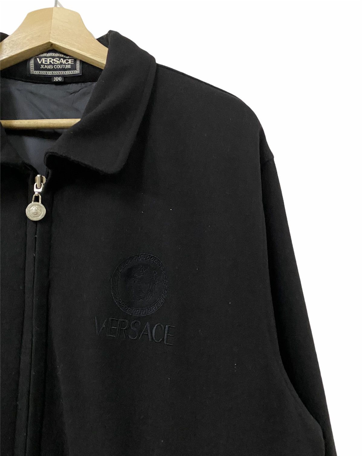 Versace × Versace Jeans Couture Vtg🔥Versace Triple Black Logo Medusa Embroidery Logo Size US L / EU 52-54 / 3 - 10 Thumbnail