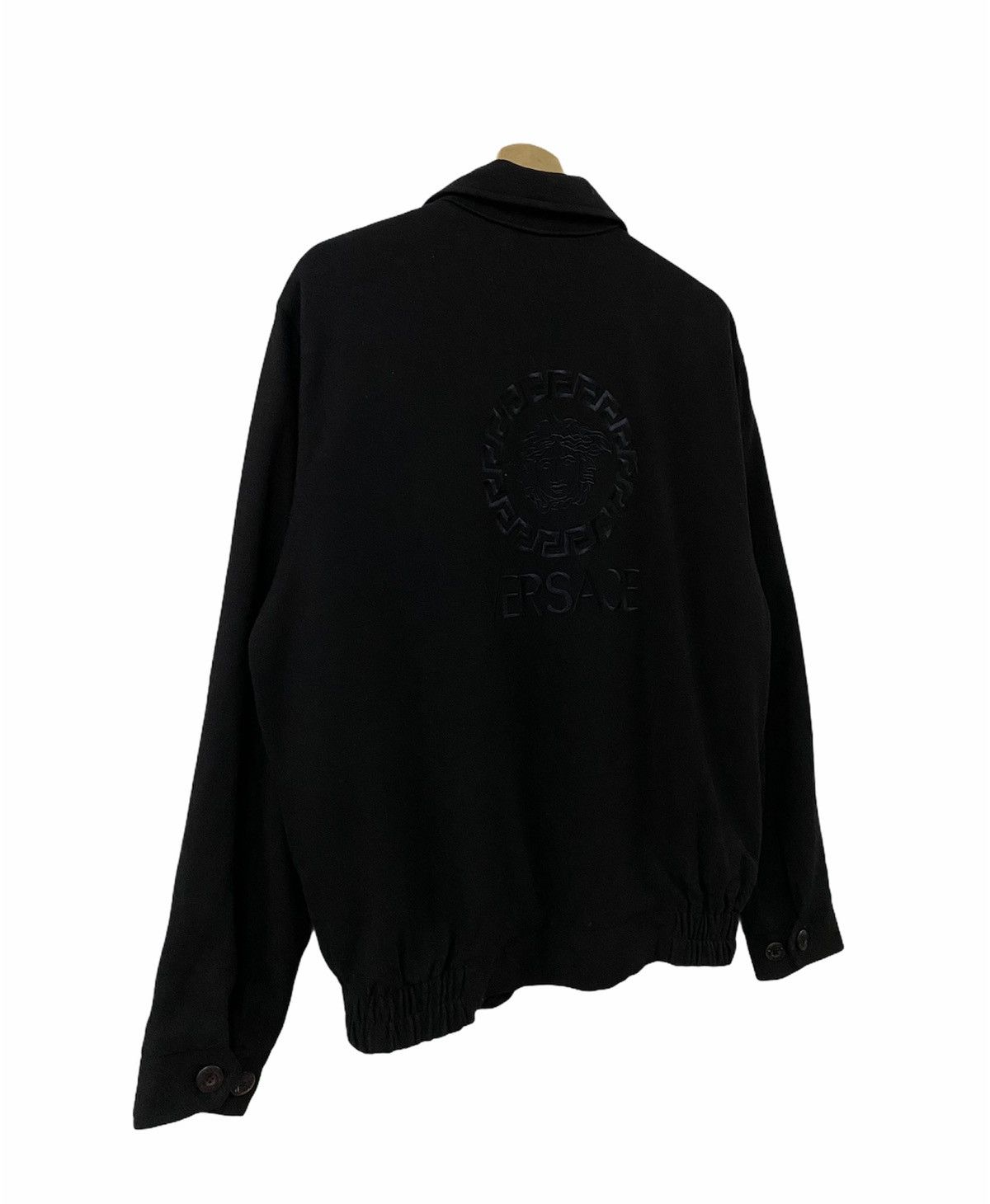 Versace × Versace Jeans Couture Vtg🔥Versace Triple Black Logo Medusa Embroidery Logo Size US L / EU 52-54 / 3 - 13 Thumbnail