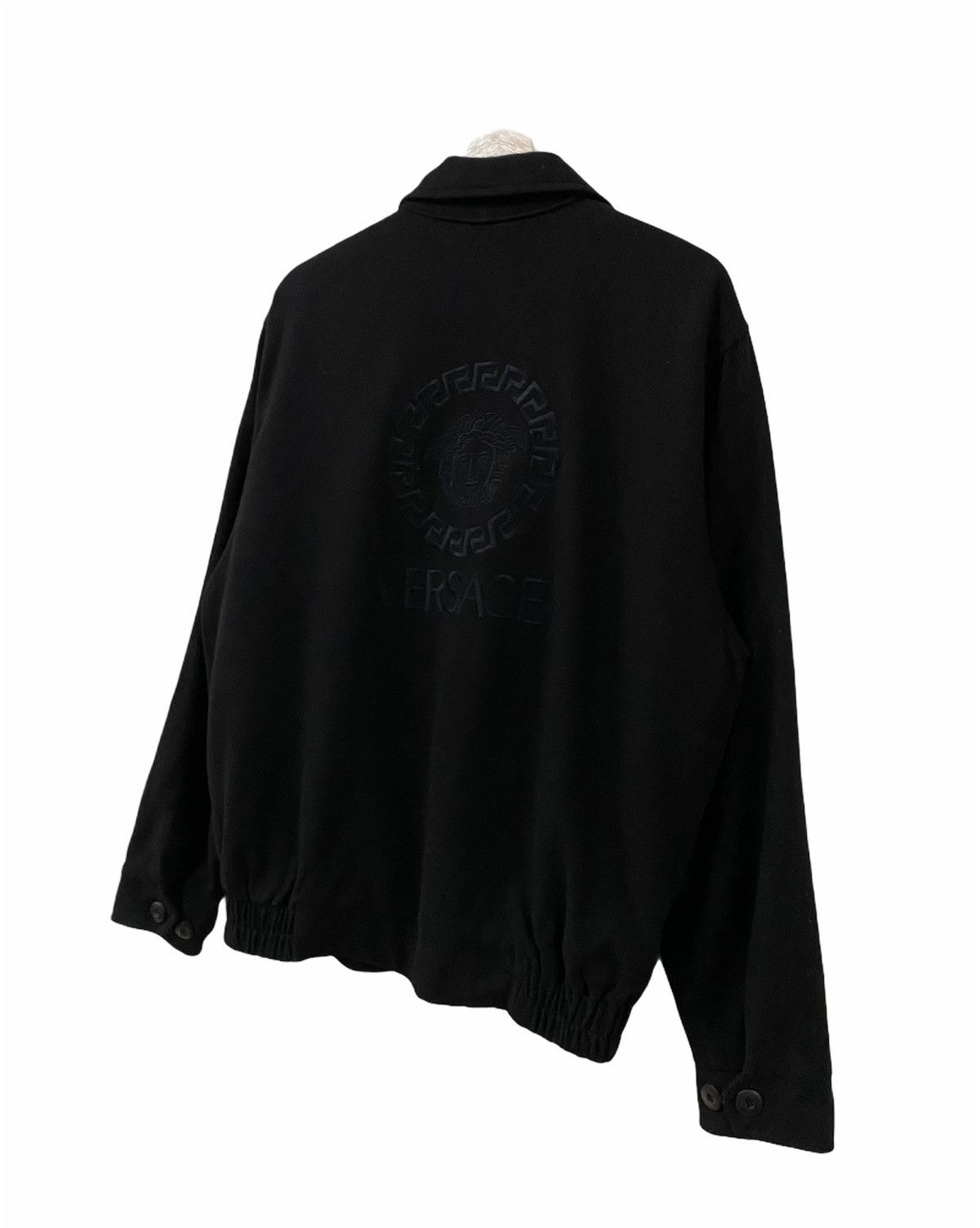 Versace × Versace Jeans Couture Vtg🔥Versace Triple Black Logo Medusa Embroidery Logo Size US L / EU 52-54 / 3 - 14 Thumbnail