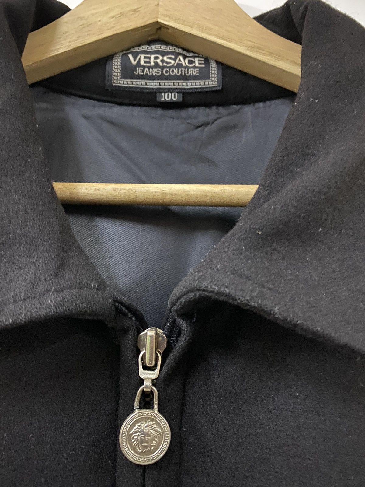 Versace × Versace Jeans Couture Vtg🔥Versace Triple Black Logo Medusa Embroidery Logo Size US L / EU 52-54 / 3 - 21 Thumbnail