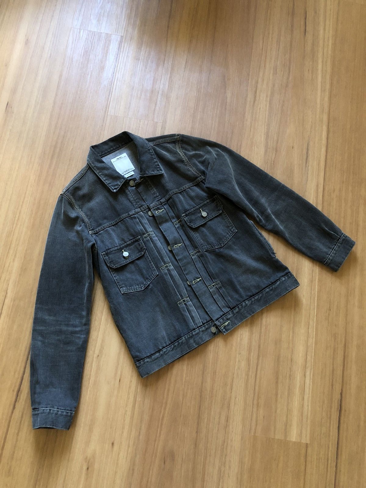 image of Visvim Ss 101 Jacket Damaged - Black, Men's (Size XL)