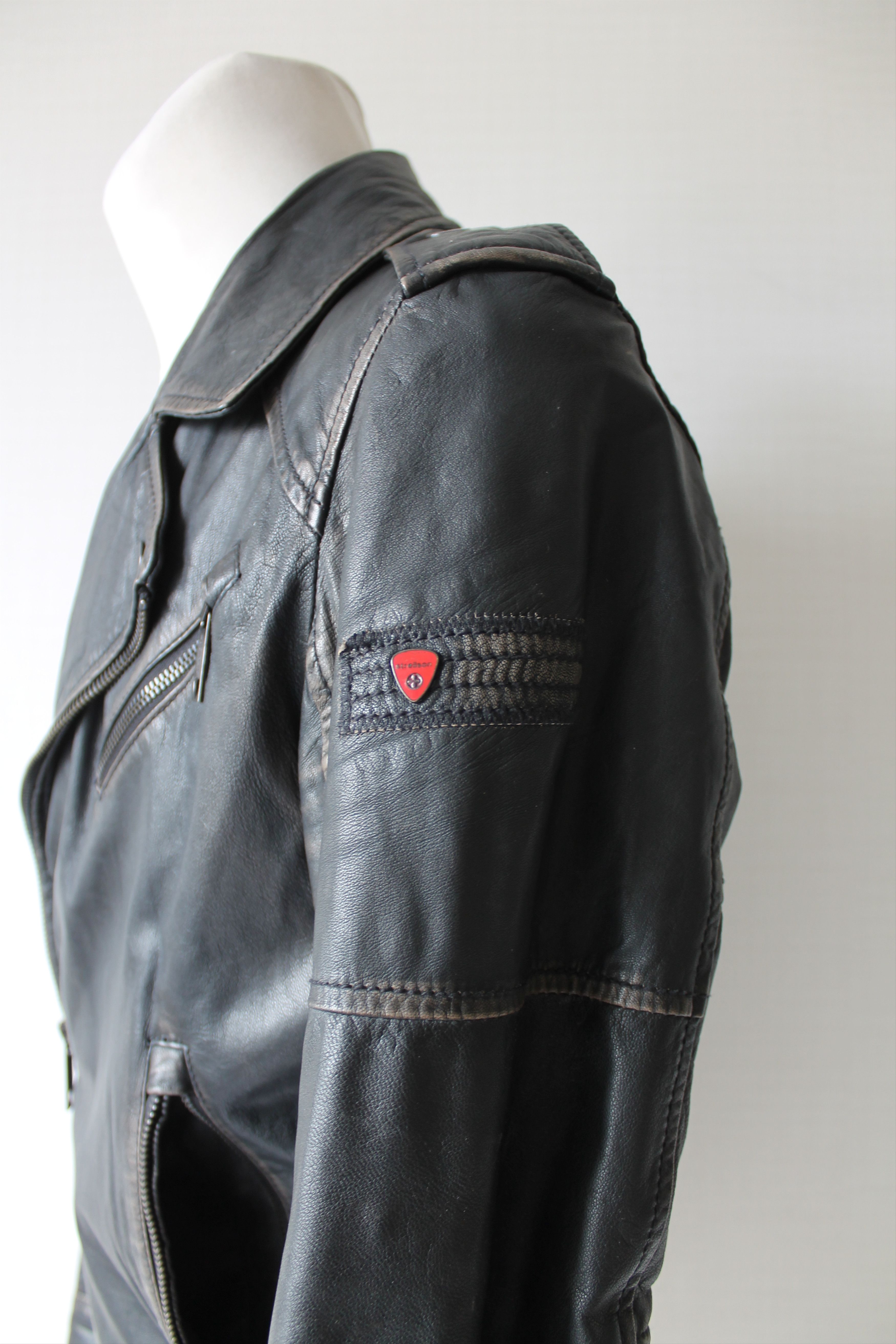 Strellson Strellson Biker Leather faded Jacket Small Size US S / EU 44-46 / 1 - 9 Thumbnail