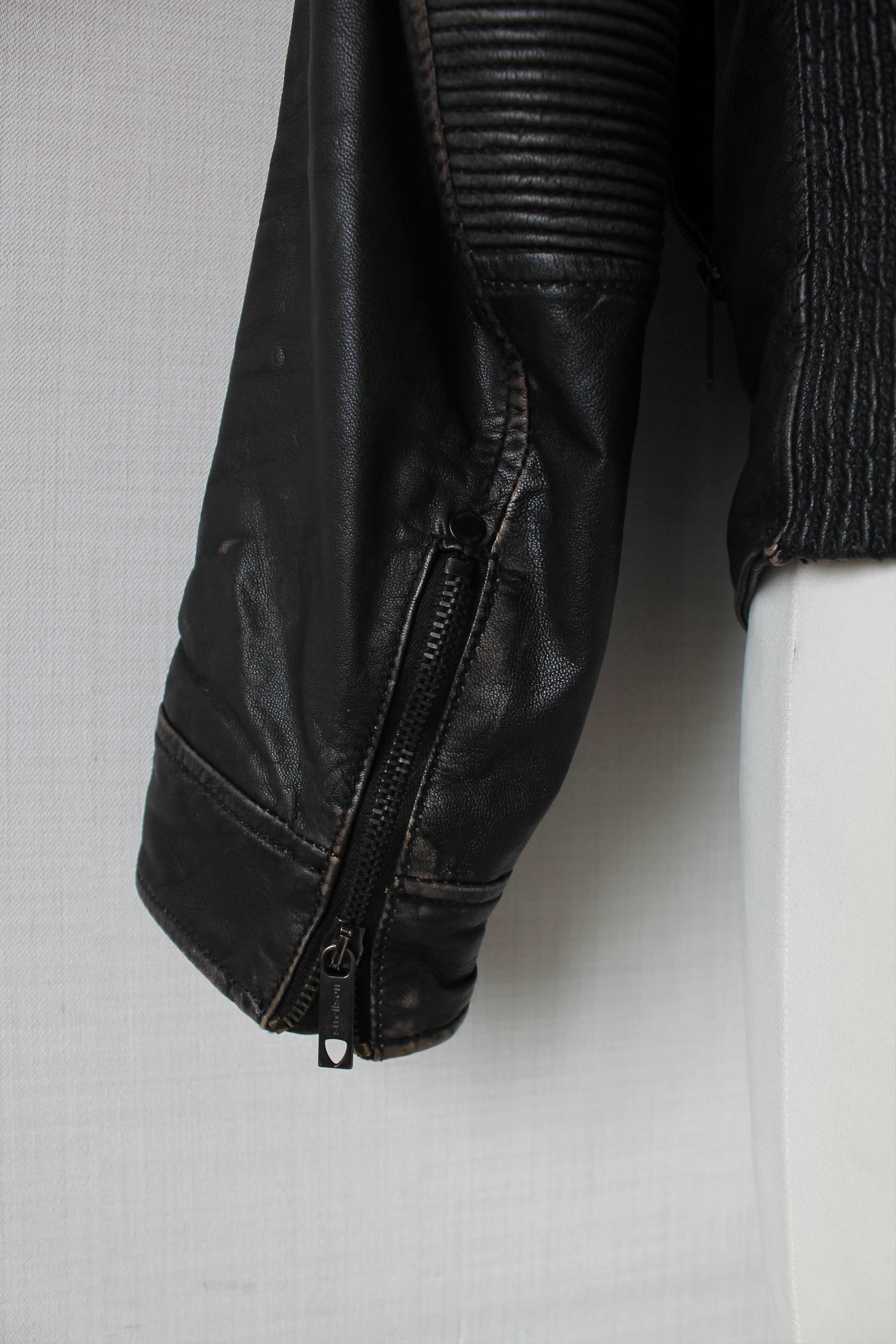 Strellson Strellson Biker Leather faded Jacket Small Size US S / EU 44-46 / 1 - 11 Thumbnail