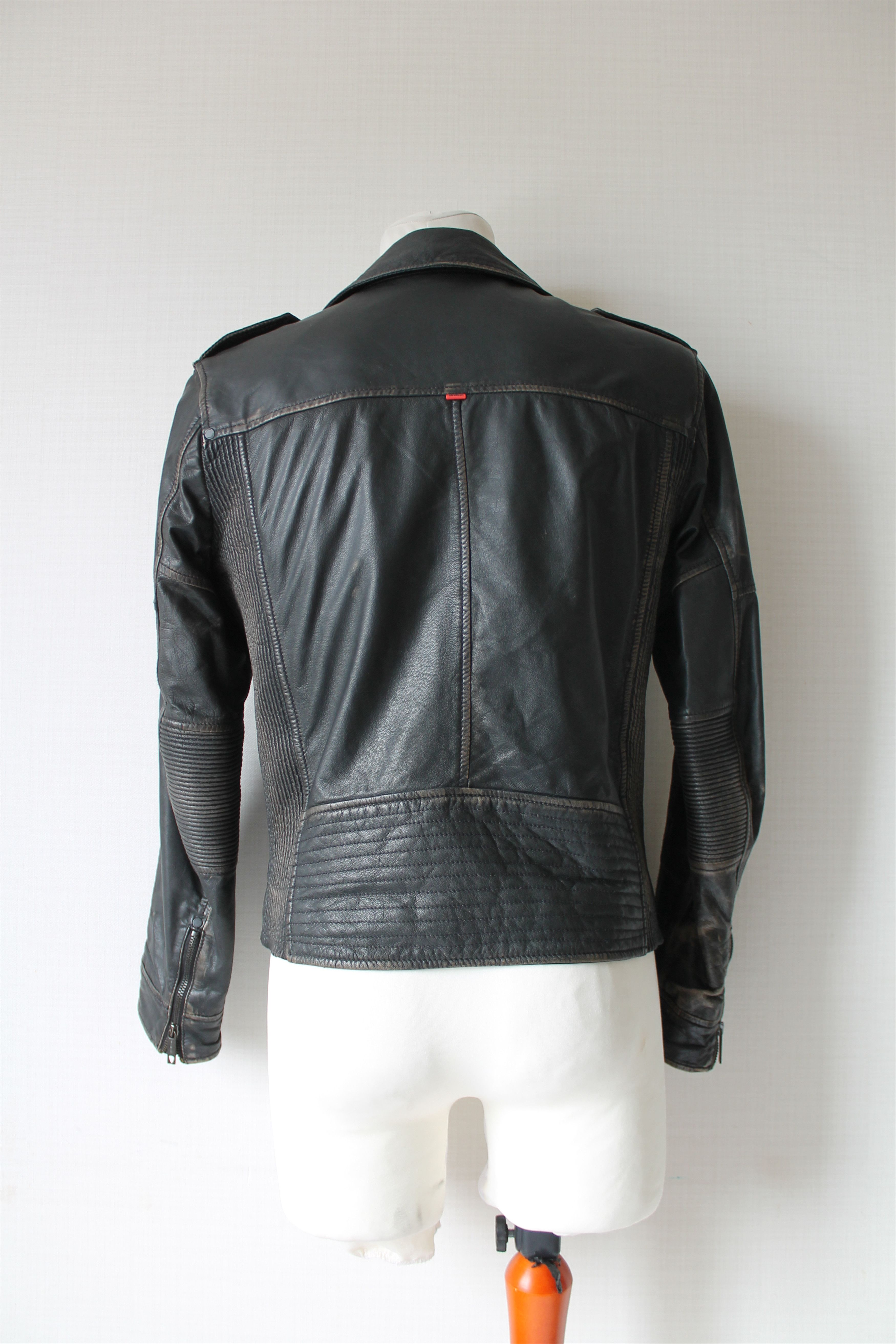 Strellson Strellson Biker Leather faded Jacket Small Size US S / EU 44-46 / 1 - 10 Thumbnail