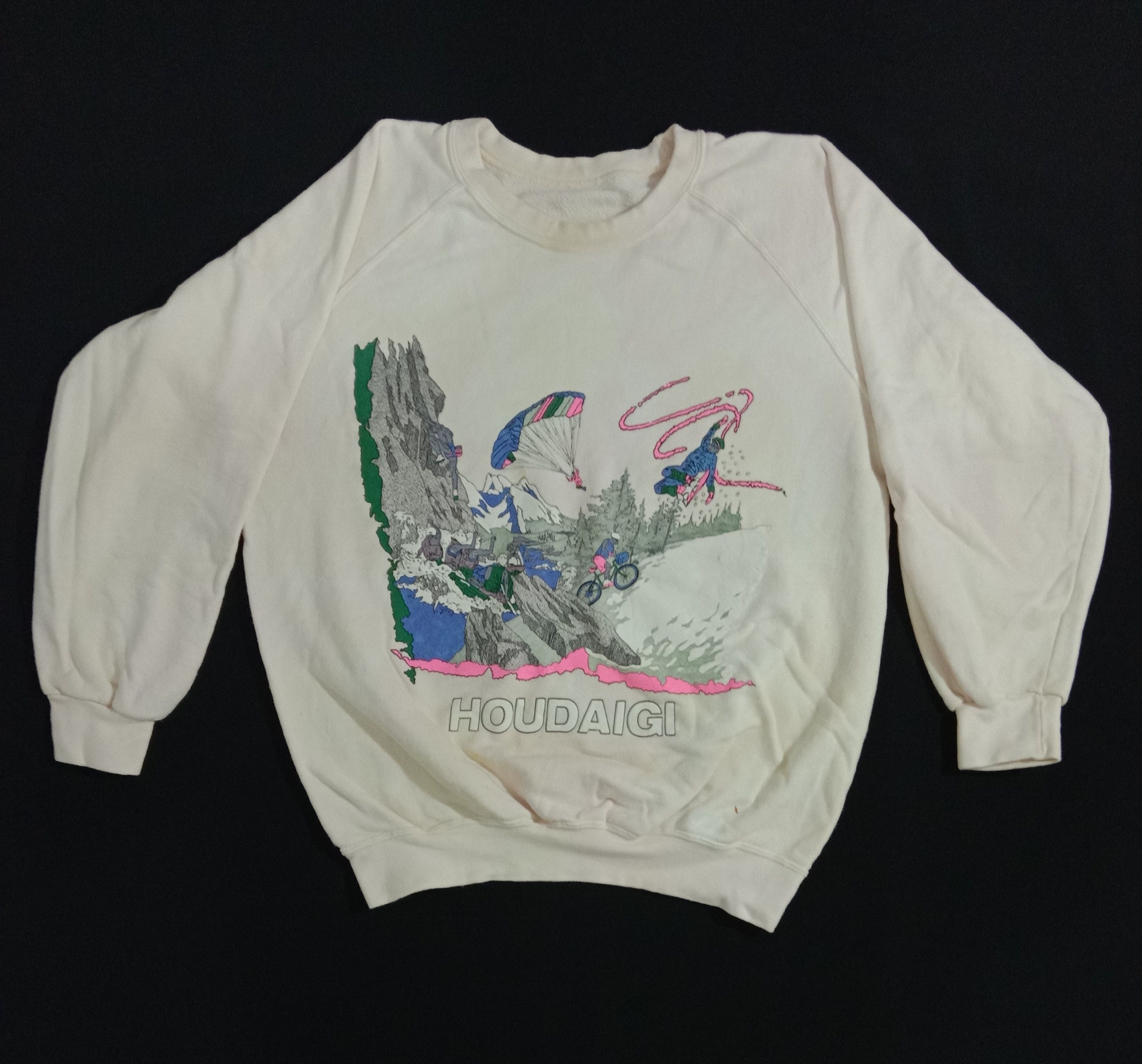 Japanese Brand Vintage Houdaigi Sweatshirt Ski Place tourist X games Size US M / EU 48-50 / 2 - 1 Thumbnail