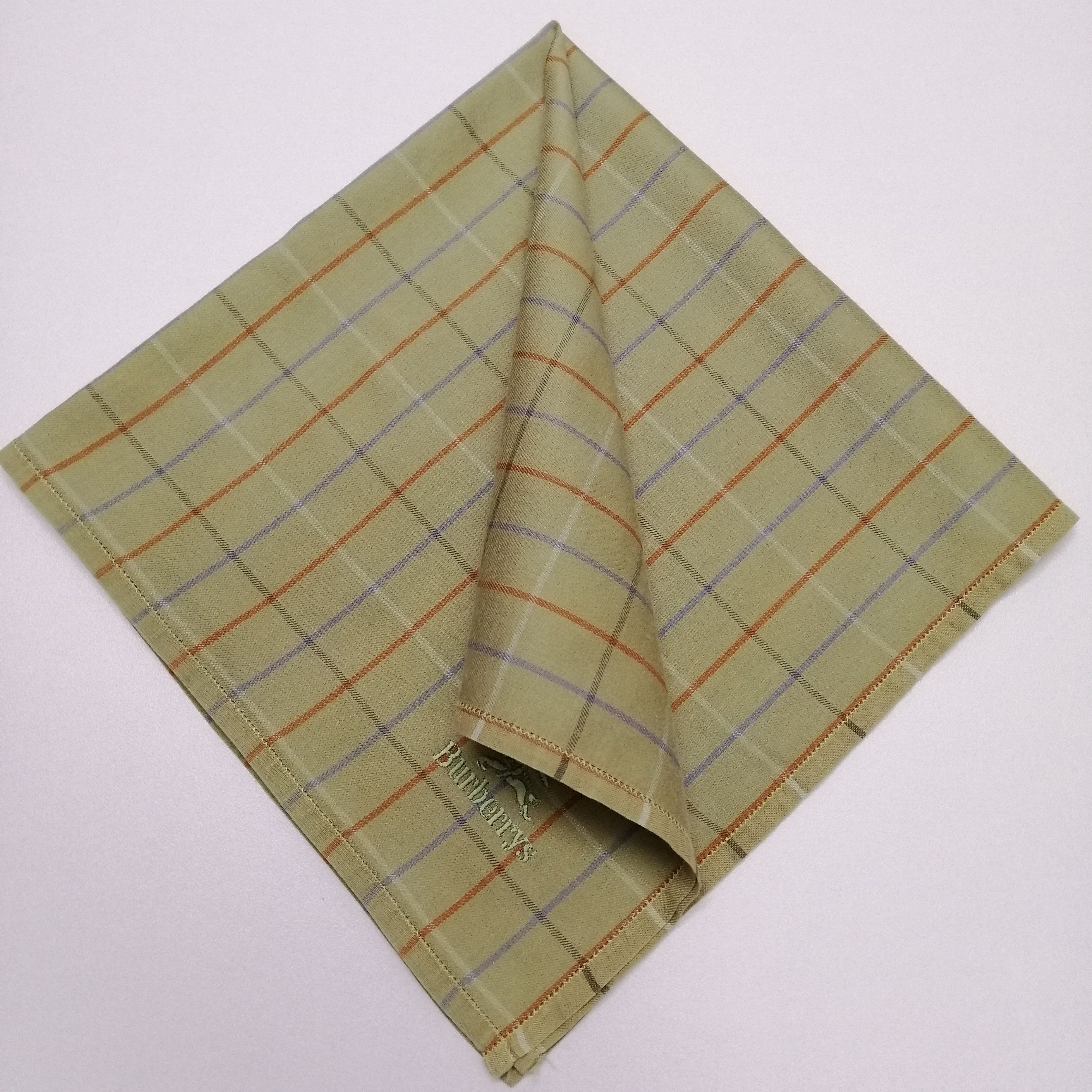 Burberry × Vintage Burberrys Handkerchief/Neckerchief/Scarf-KD2105 Size ONE SIZE - 1 Thumbnail