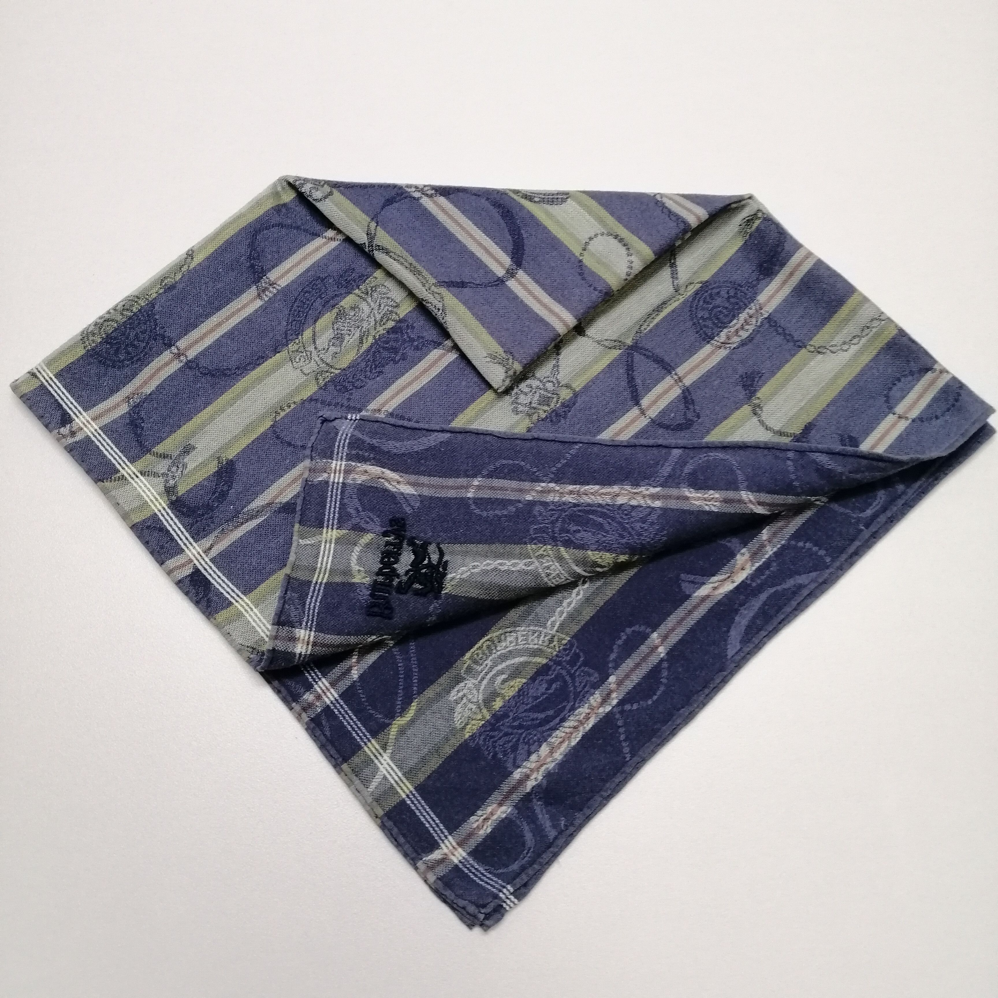 Burberry × Vintage Burberrys Handkerchief/Neckerchief/Bandana-KD2109 Size ONE SIZE - 4 Thumbnail