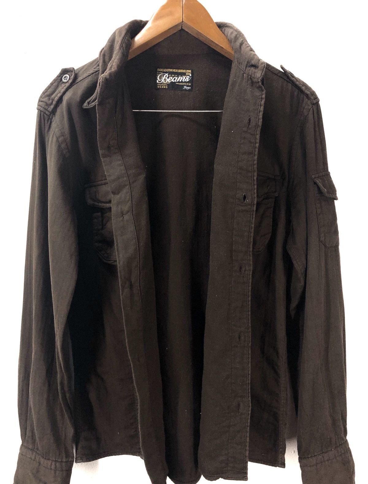 BEAMS Japan Jacket Large Vintage Heavy multi pocket Jacket