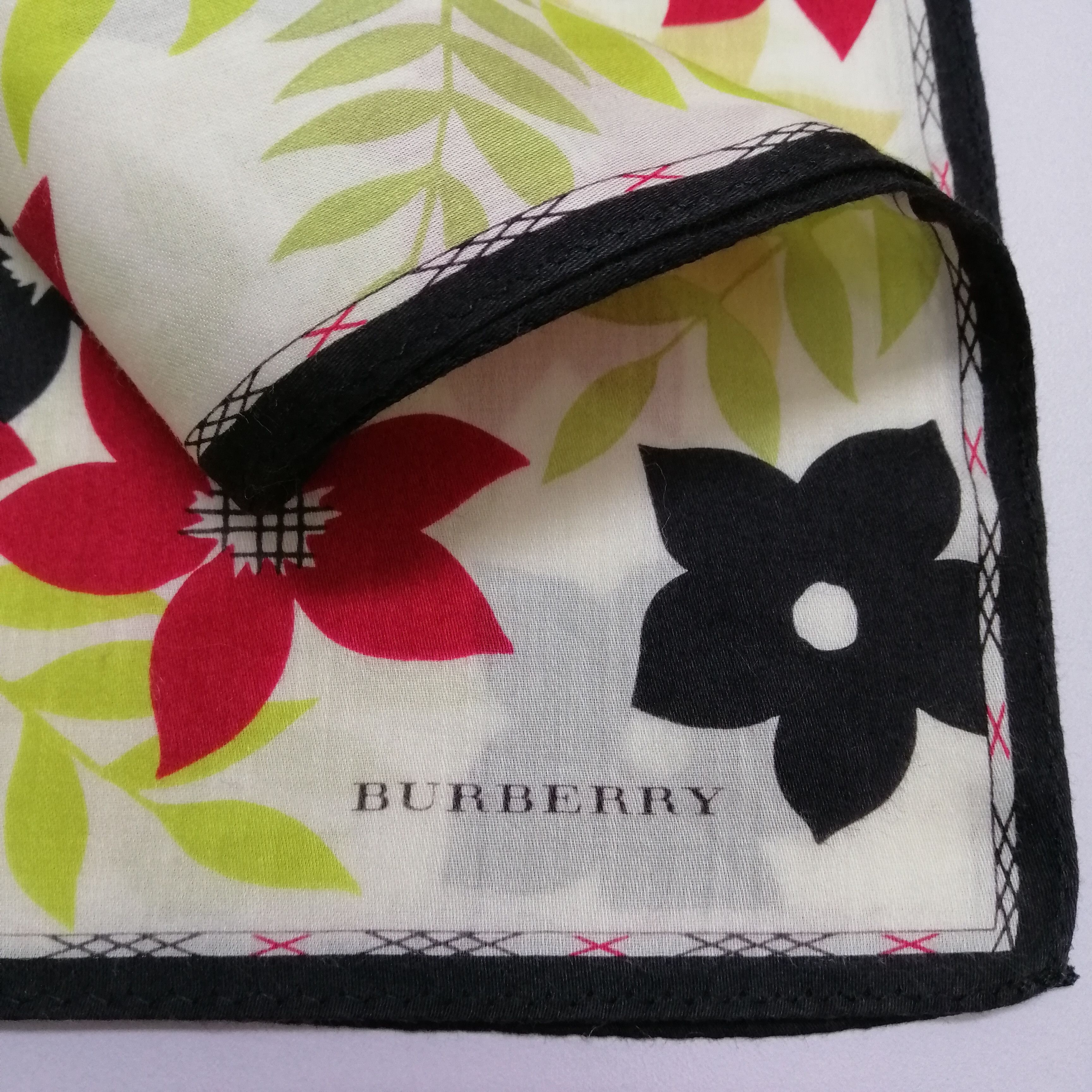 Burberry × Vintage Burberry Handkerchief/Neckerchief/Bandana-KD2119 Size ONE SIZE - 3 Thumbnail