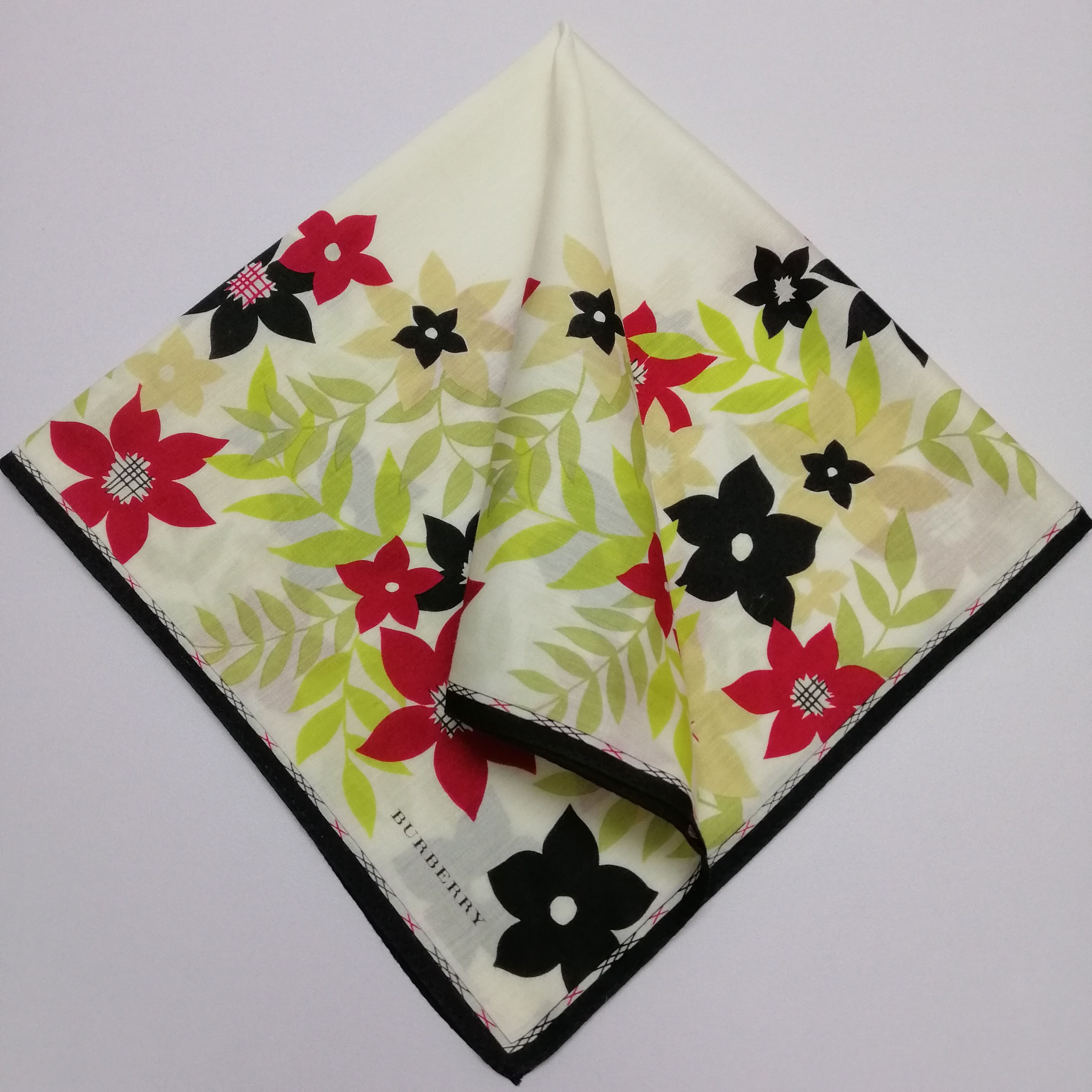 Burberry × Vintage Burberry Handkerchief/Neckerchief/Bandana-KD2119 Size ONE SIZE - 1 Thumbnail