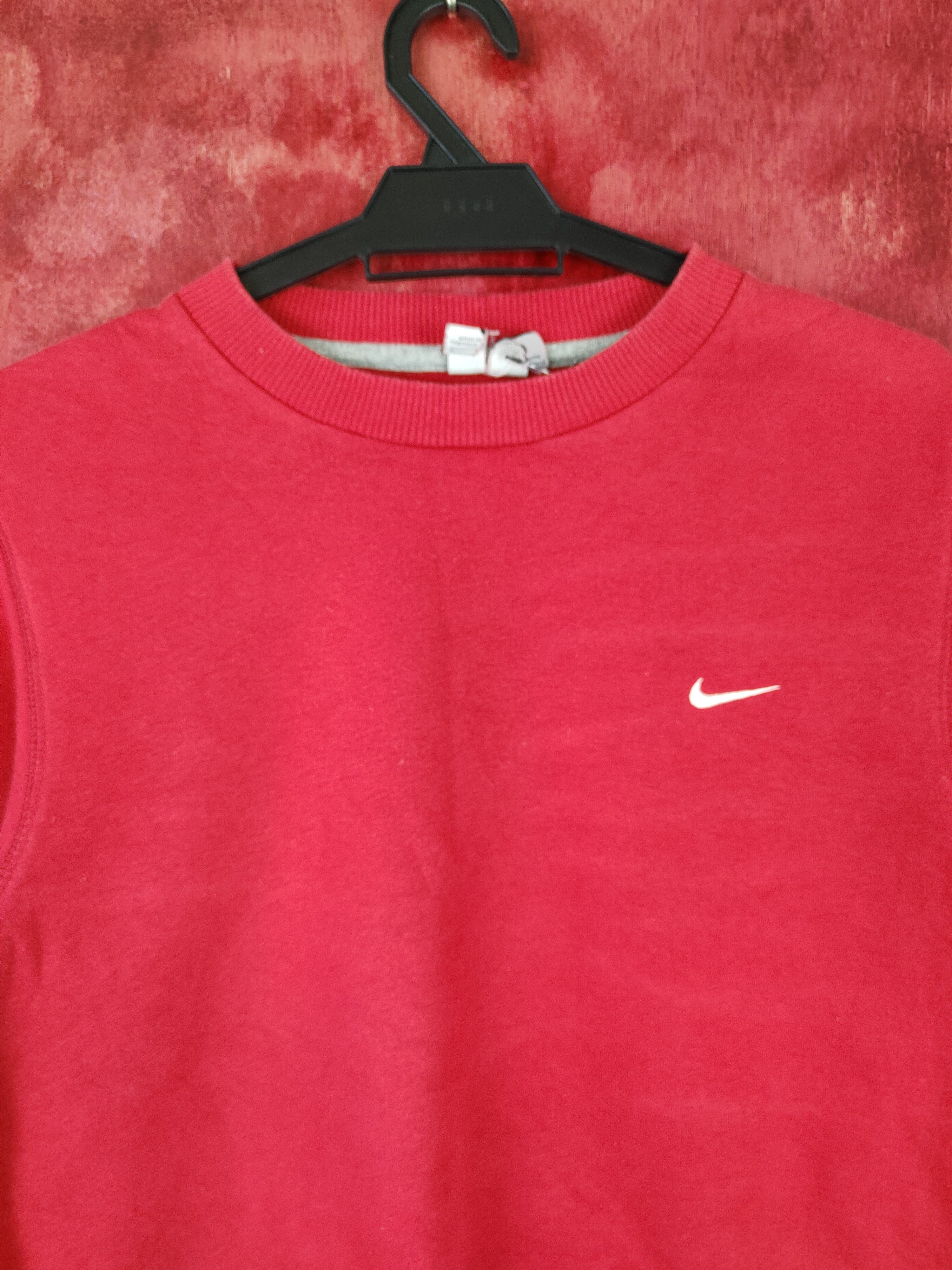 Nike Nike custom to crop top Red Sweater sweatshirt #4903 Size M / US 6-8 / IT 42-44 - 2 Thumbnail
