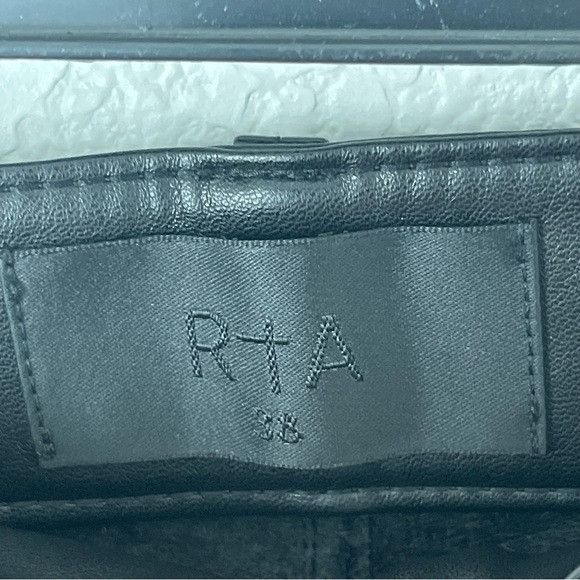 Rta $315 NWT RtA RIP EMBROIDERED FAUX LEATHER SKINNY JEANS SZ 38 Size US 38 / EU 54 - 4 Thumbnail