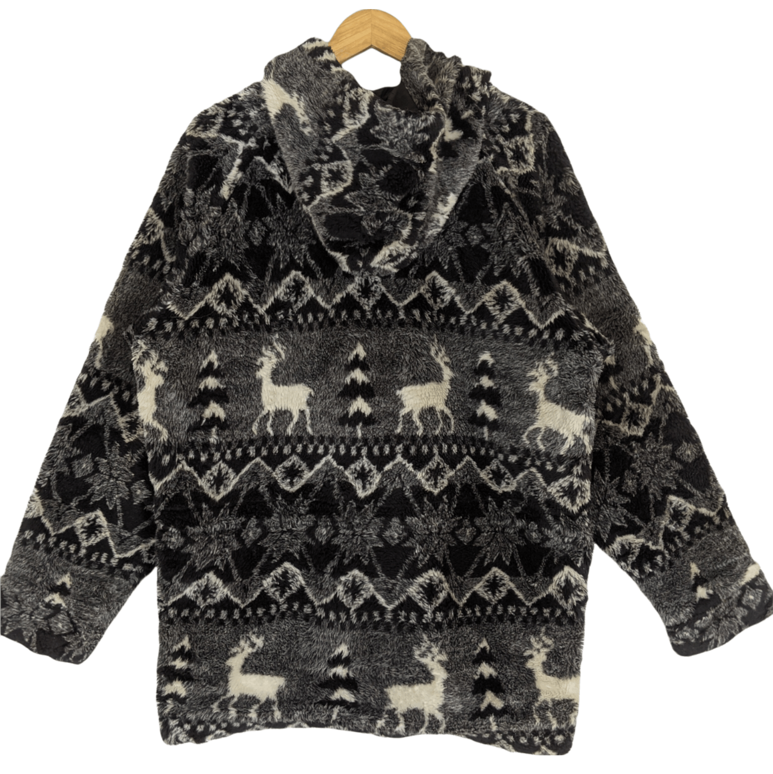 Japanese Brand PIKO Fluffy Sherpa Jacket Hoodie Christmas Thanksgiving Size US L / EU 52-54 / 3 - 9 Thumbnail