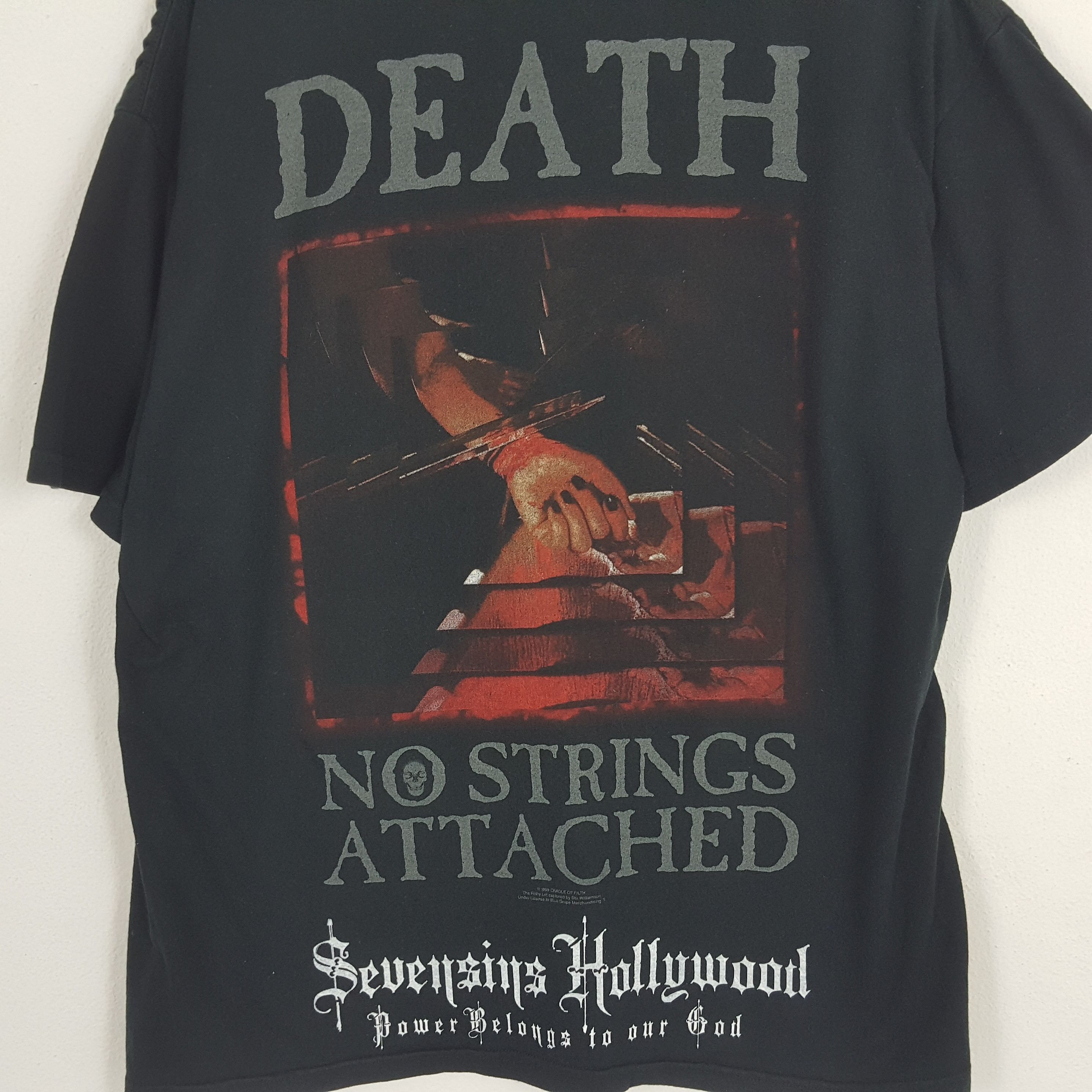 Band Tees × Vintage Vintage CRADLE OF FILTH English Extreme Metal Band T-Shirt Size US L / EU 52-54 / 3 - 4 Thumbnail