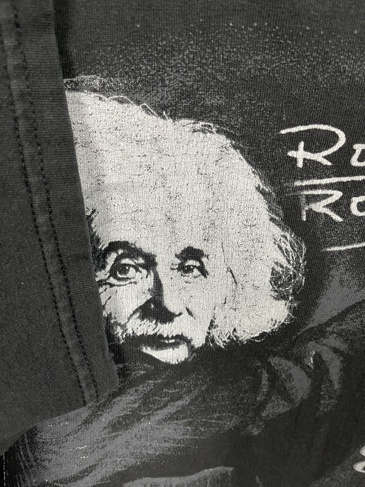 Band Tees × Vintage Vintage 90s Albert Einstein Gibson Faded T Shirt Size US XXL / EU 58 / 5 - 6 Thumbnail