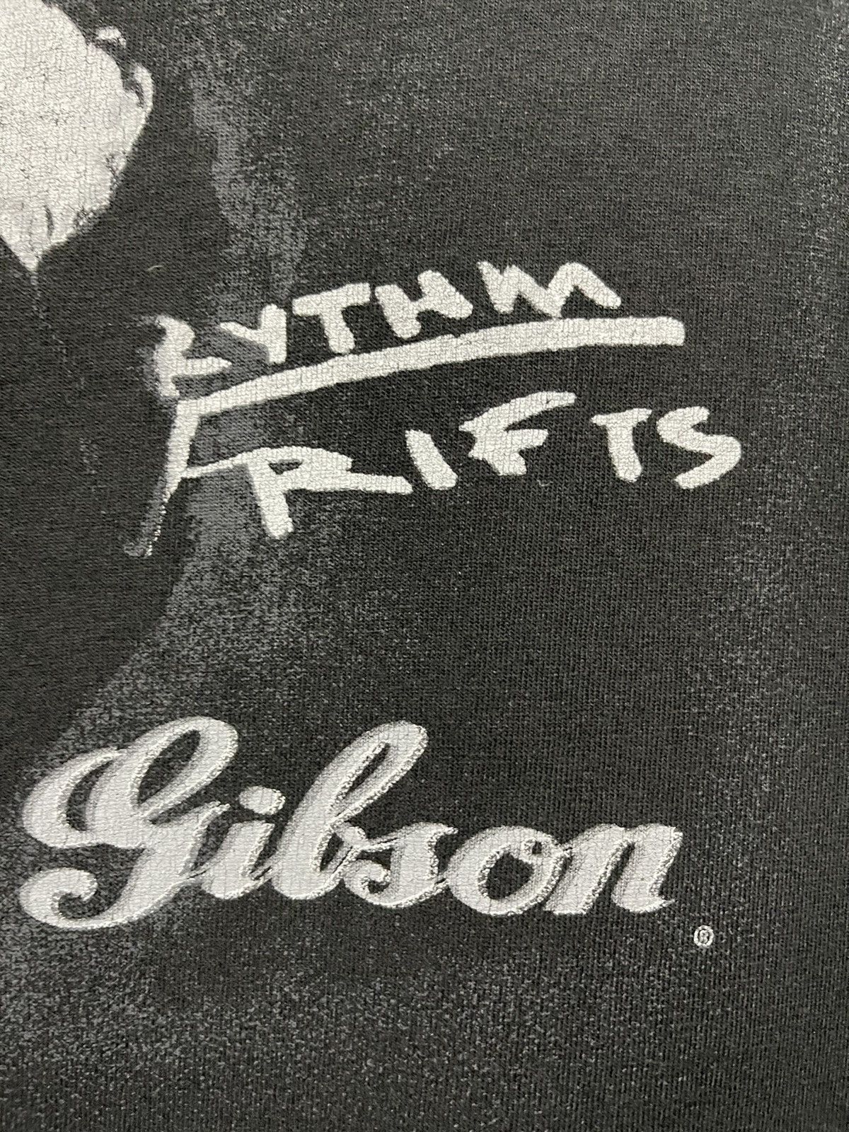 Band Tees × Vintage Vintage 90s Albert Einstein Gibson Faded T Shirt Size US XXL / EU 58 / 5 - 3 Thumbnail