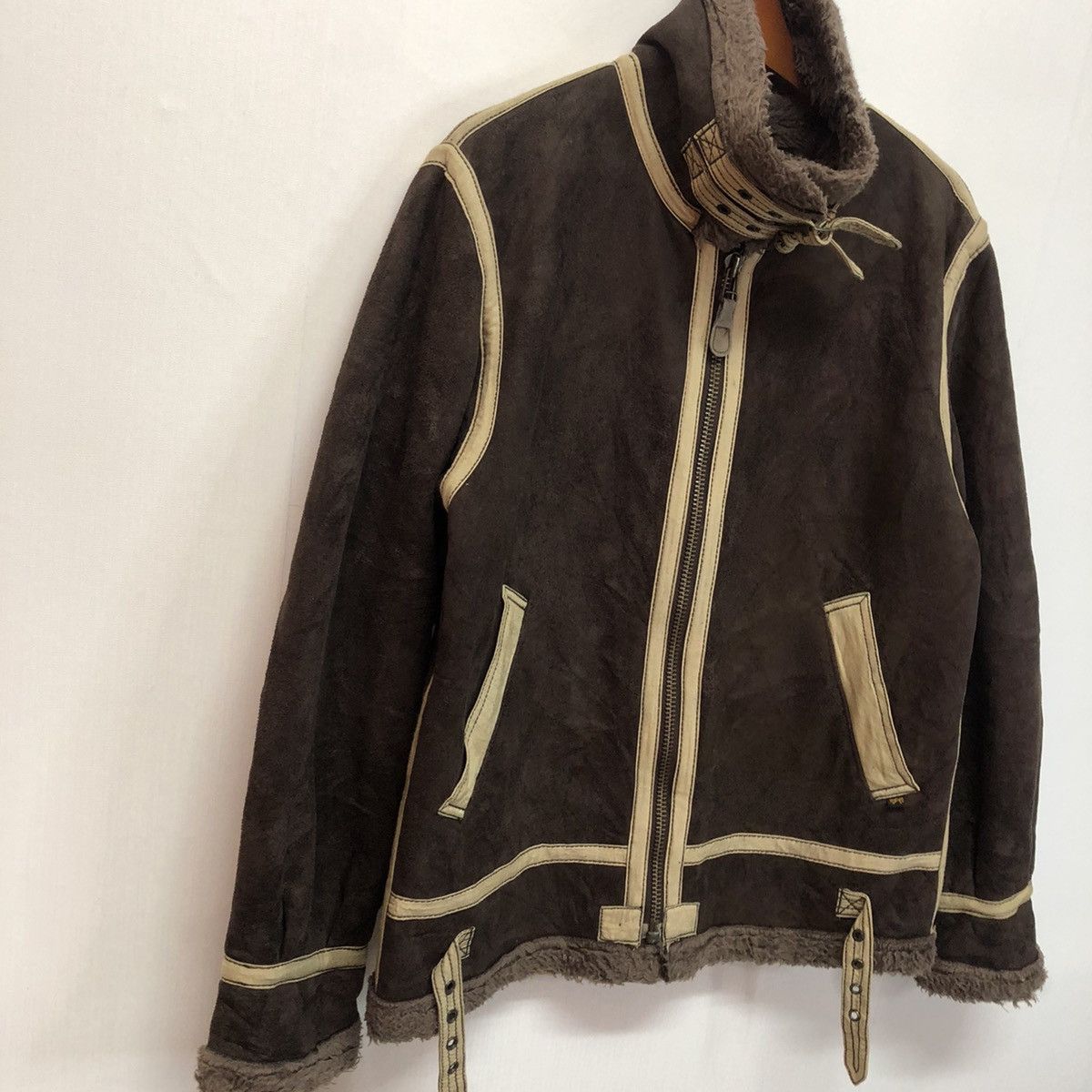Alpha Industries × Leather Alpha industry Leather Zipper Jacket Size US M / EU 48-50 / 2 - 2 Thumbnail