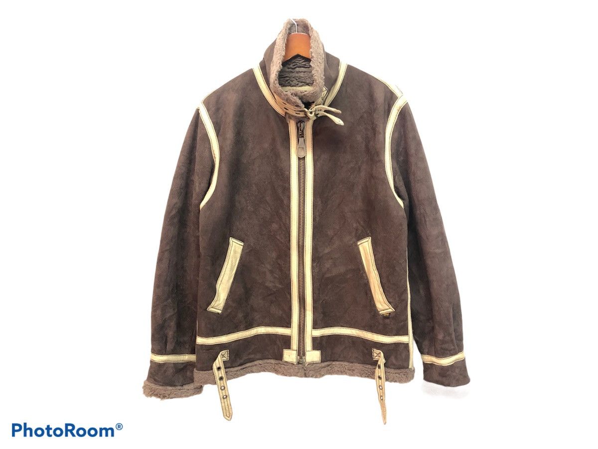 Alpha Industries × Leather Alpha industry Leather Zipper Jacket Size US M / EU 48-50 / 2 - 1 Thumbnail