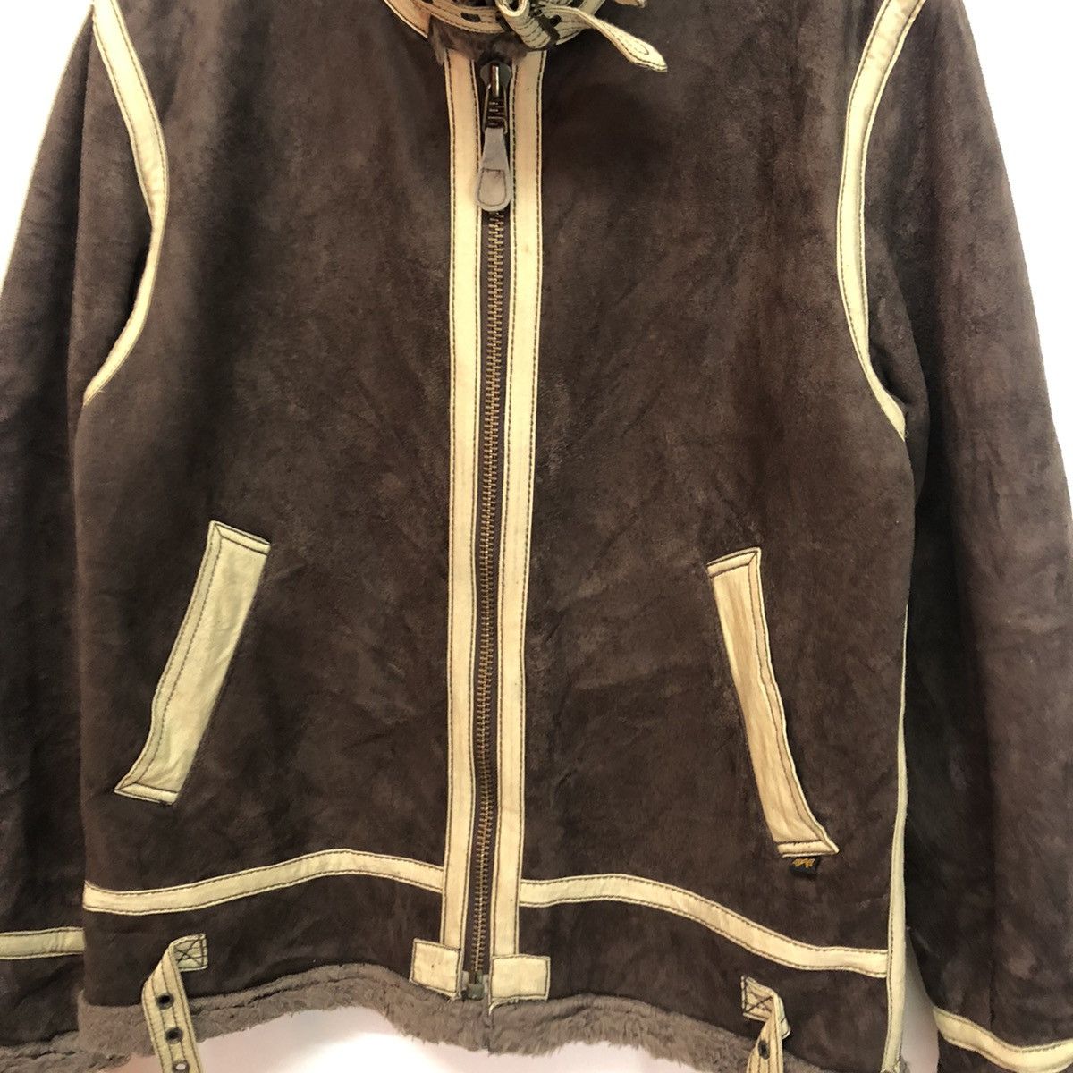 Alpha Industries × Leather Alpha industry Leather Zipper Jacket Size US M / EU 48-50 / 2 - 5 Thumbnail