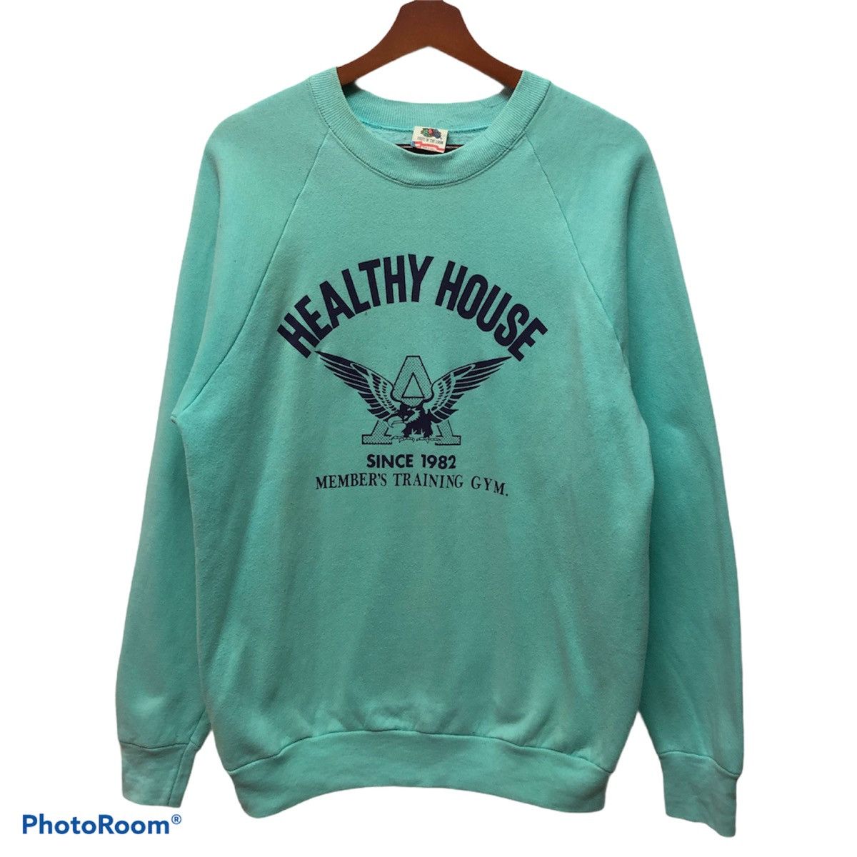 Fruit Of The Loom × Vintage Vintage Healthy House Member Training Sweatshirt Size US M / EU 48-50 / 2 - 1 Thumbnail