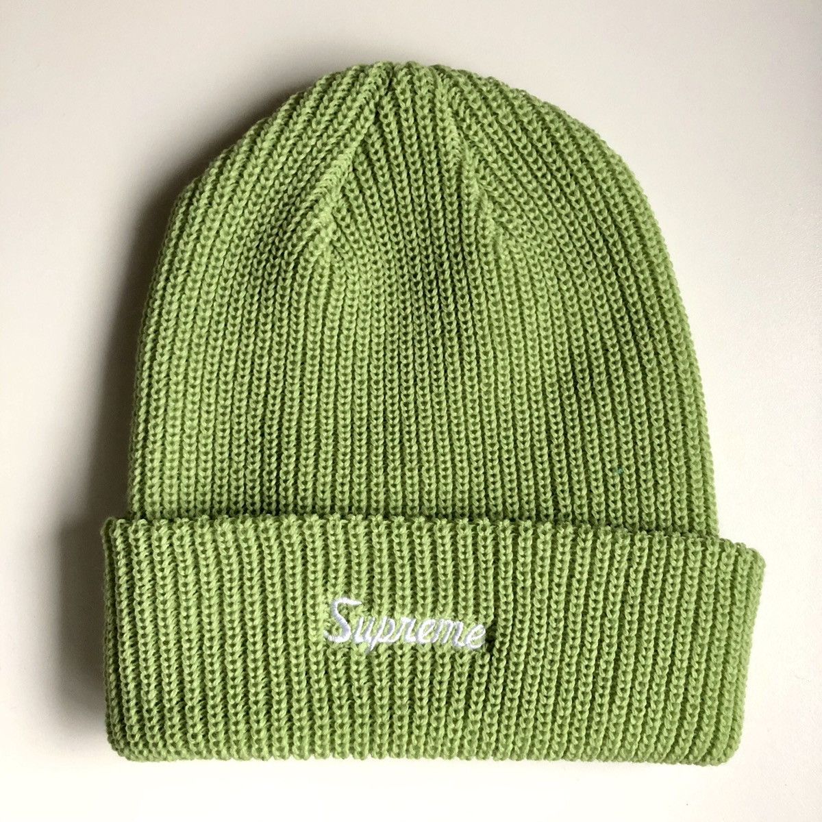 Supreme Loose Gauge Beanie Green | Grailed