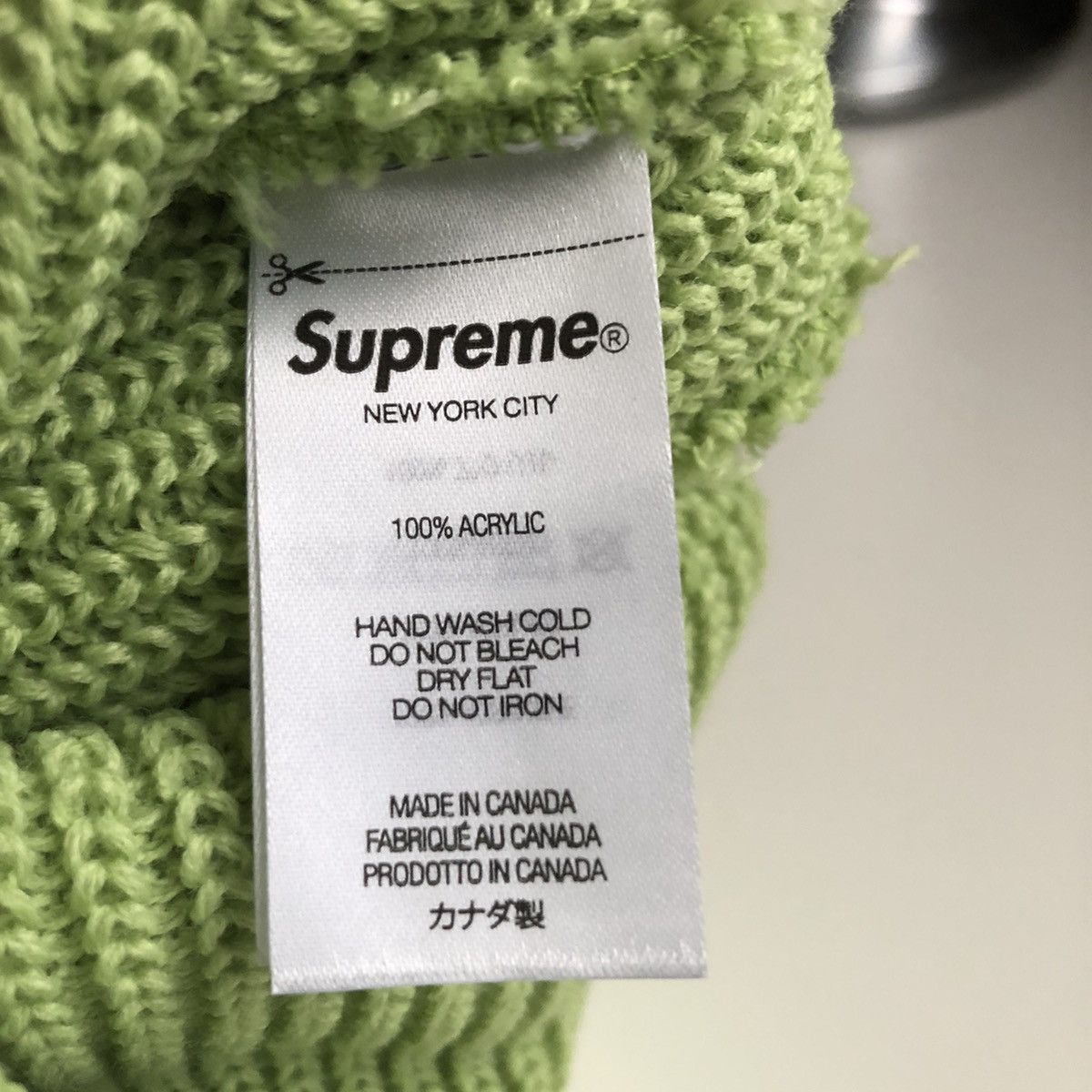 Supreme FW21 Supreme Loose Gauge Beanie LIGHT GREEN Size ONE SIZE - 3 Thumbnail
