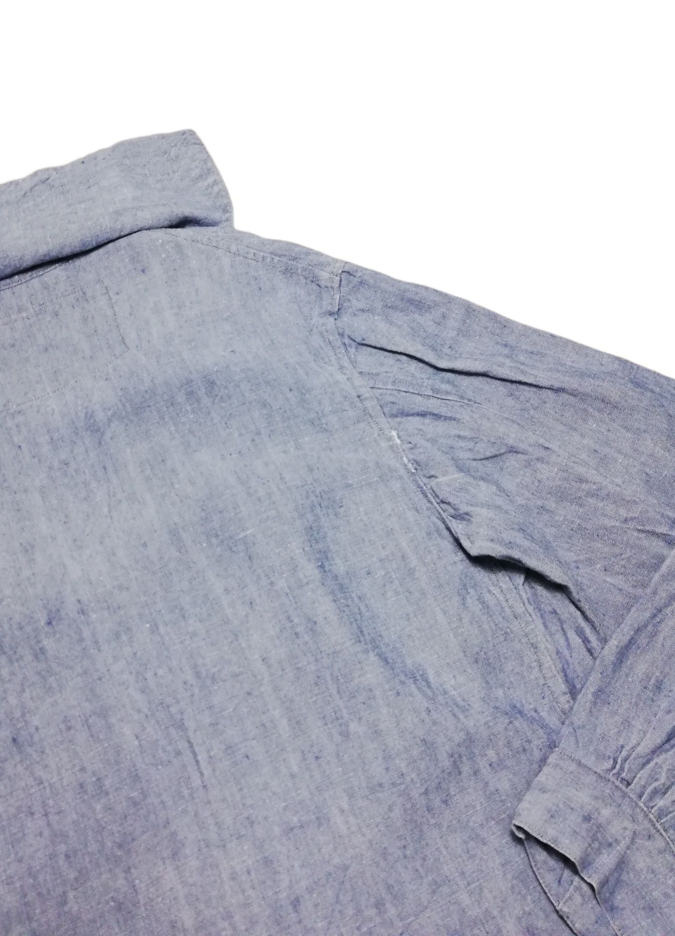 Vintage 🔥1940's WW2 Navy Blue Dress Jumper Uniform Denim Shirt Size US M / EU 48-50 / 2 - 15 Thumbnail