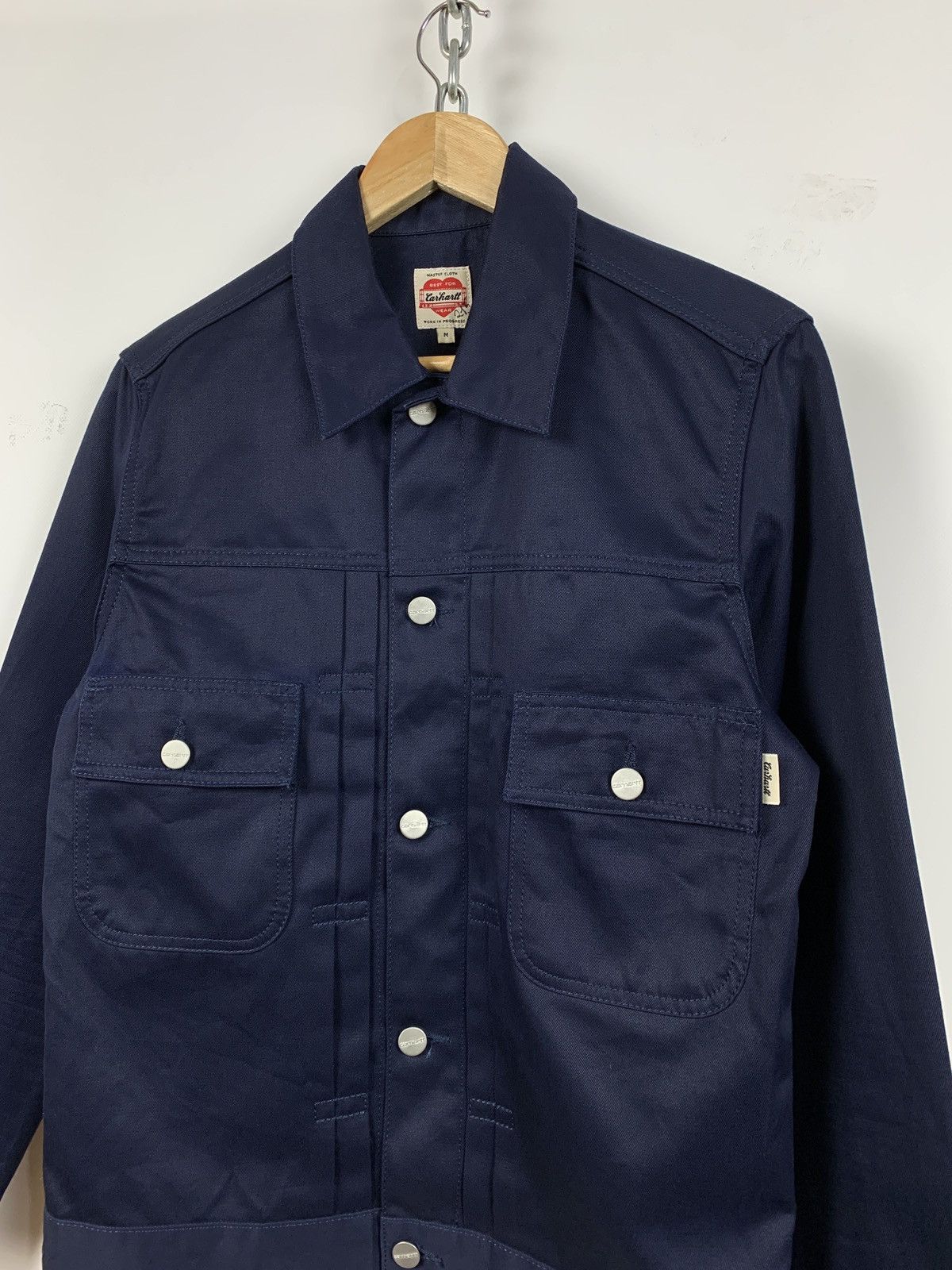Carhartt Vintage Carhartt Station Navy Blue Button Jacket Size US S / EU 44-46 / 1 - 5 Thumbnail