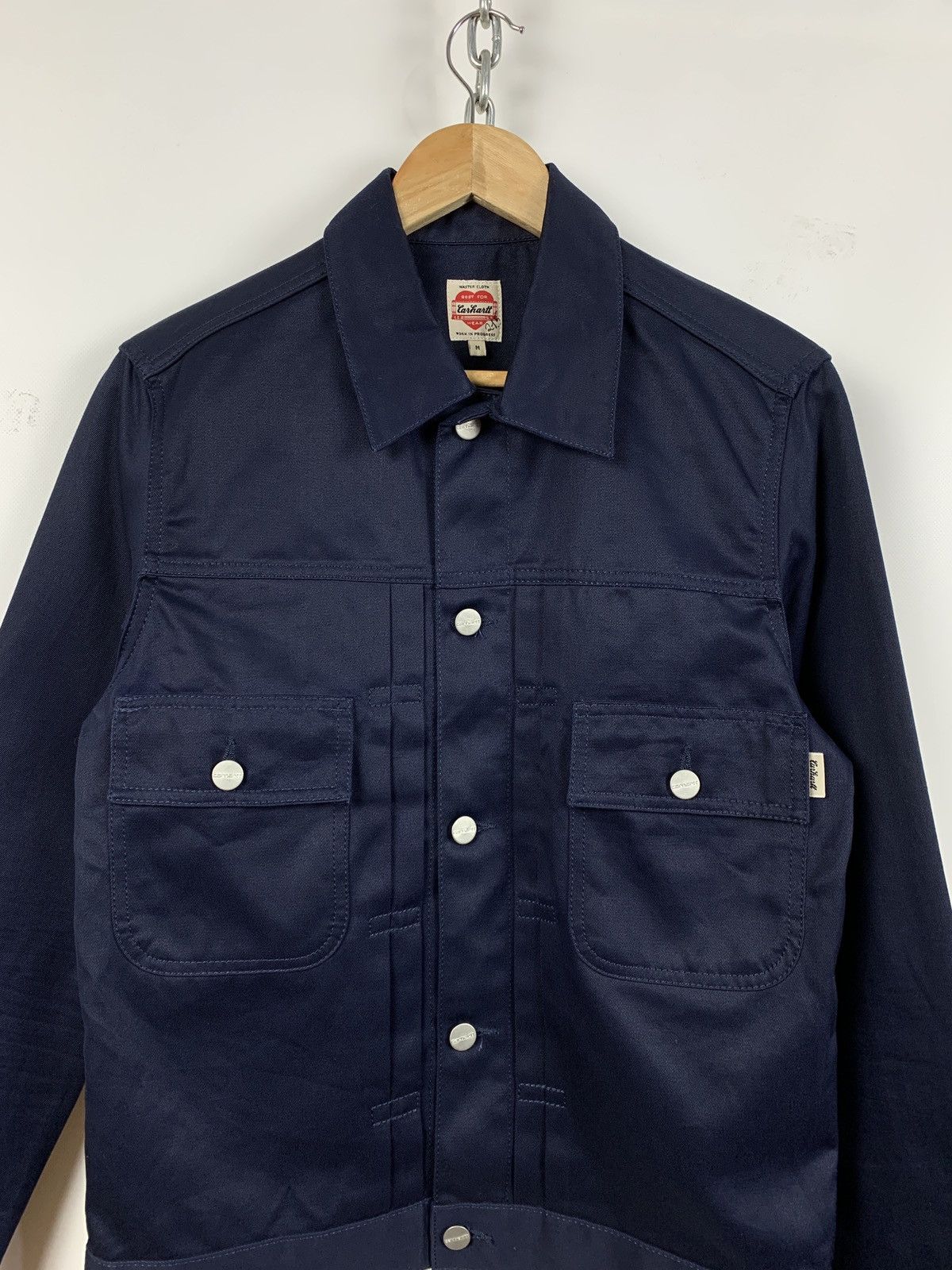 Carhartt Vintage Carhartt Station Navy Blue Button Jacket Size US S / EU 44-46 / 1 - 3 Thumbnail