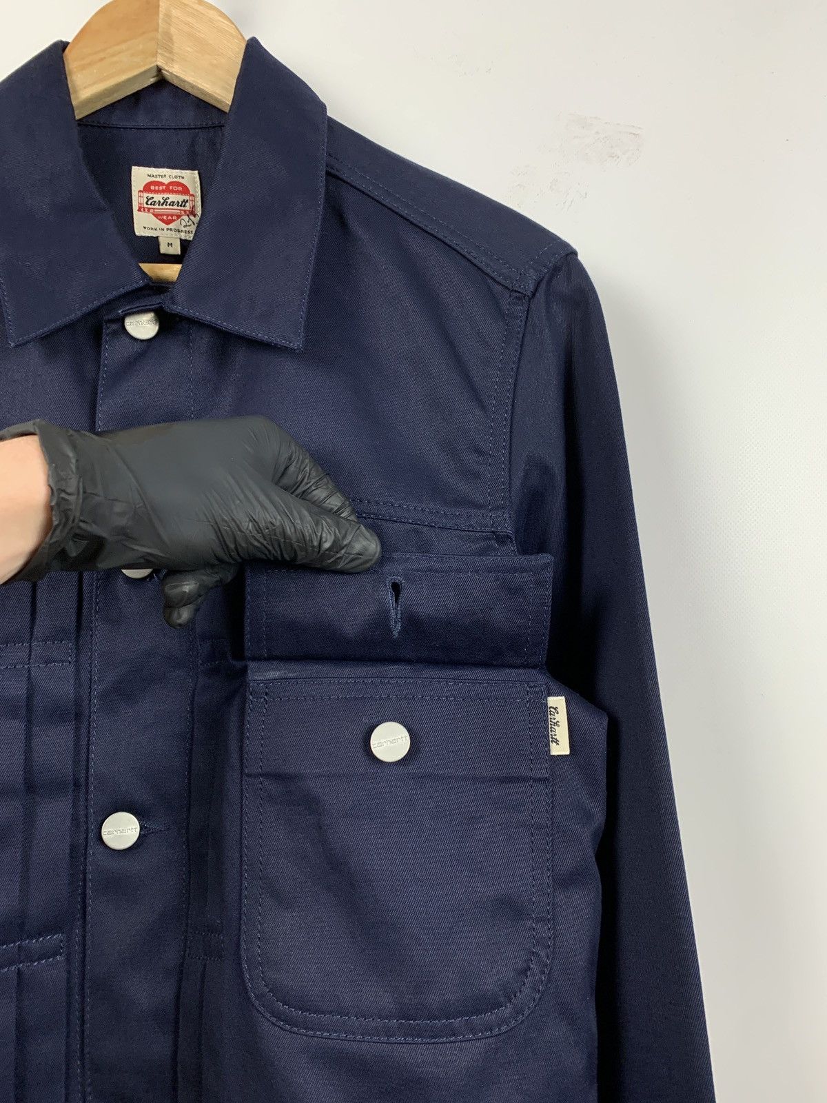 Carhartt Vintage Carhartt Station Navy Blue Button Jacket Size US S / EU 44-46 / 1 - 9 Thumbnail
