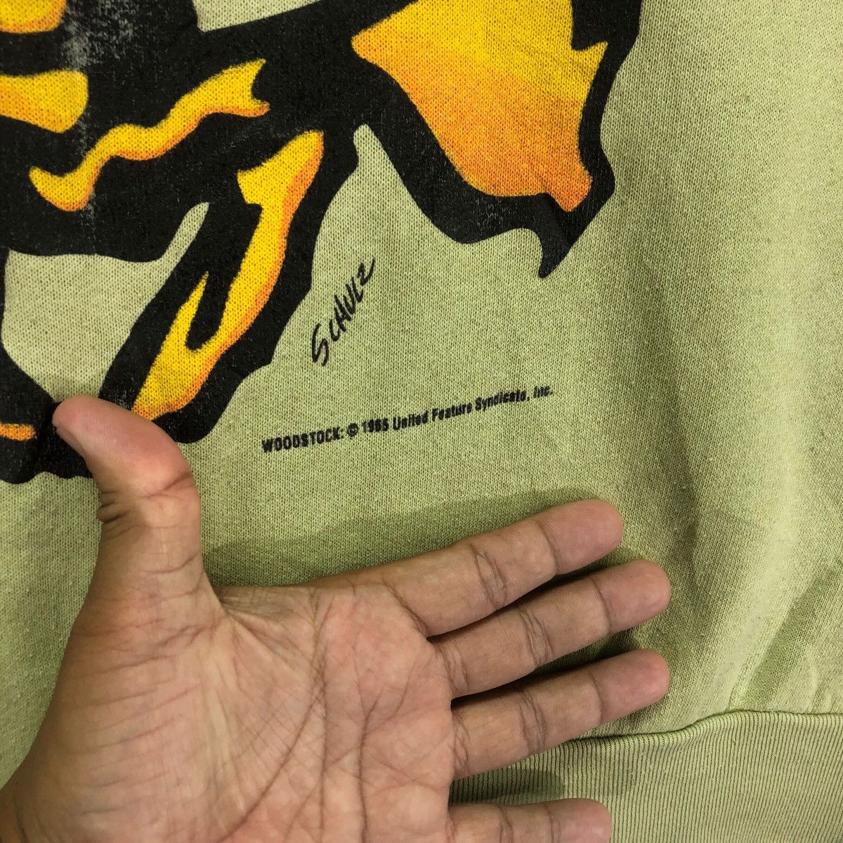 Cartoon Network × Vintage Vintage 90s Woodstock Snoopy Crewneck Size US L / EU 52-54 / 3 - 5 Thumbnail