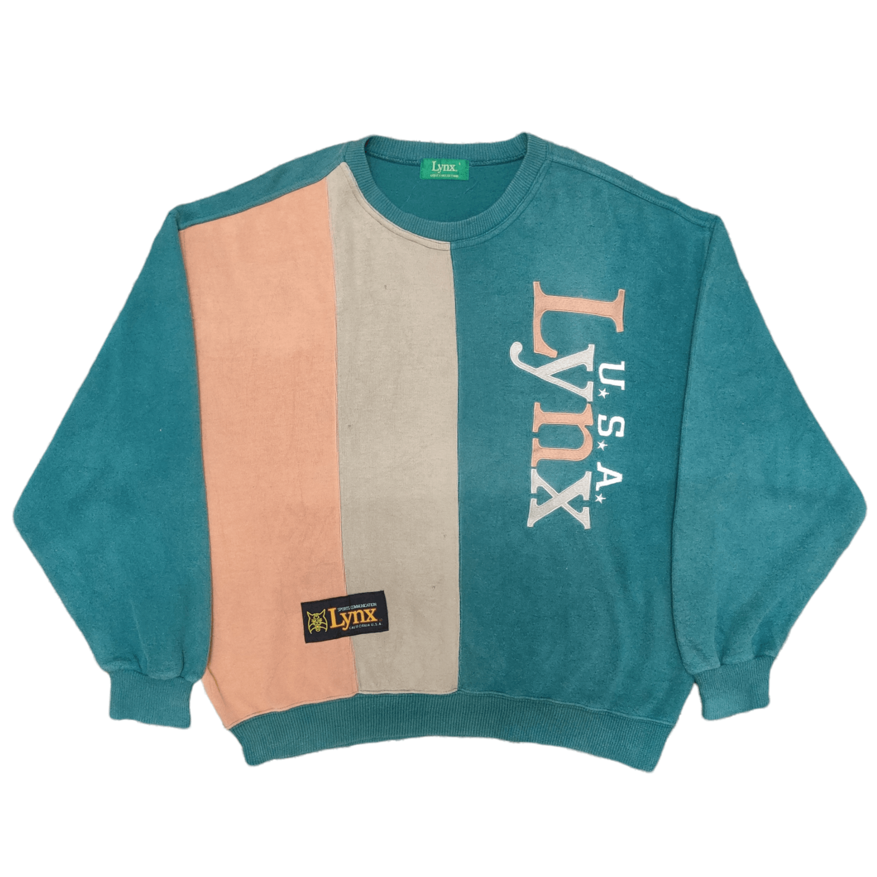 Japanese Brand Vintage Lynx USA Big Logo Sweatshirt Embroidery Jumper Size US L / EU 52-54 / 3 - 1 Thumbnail
