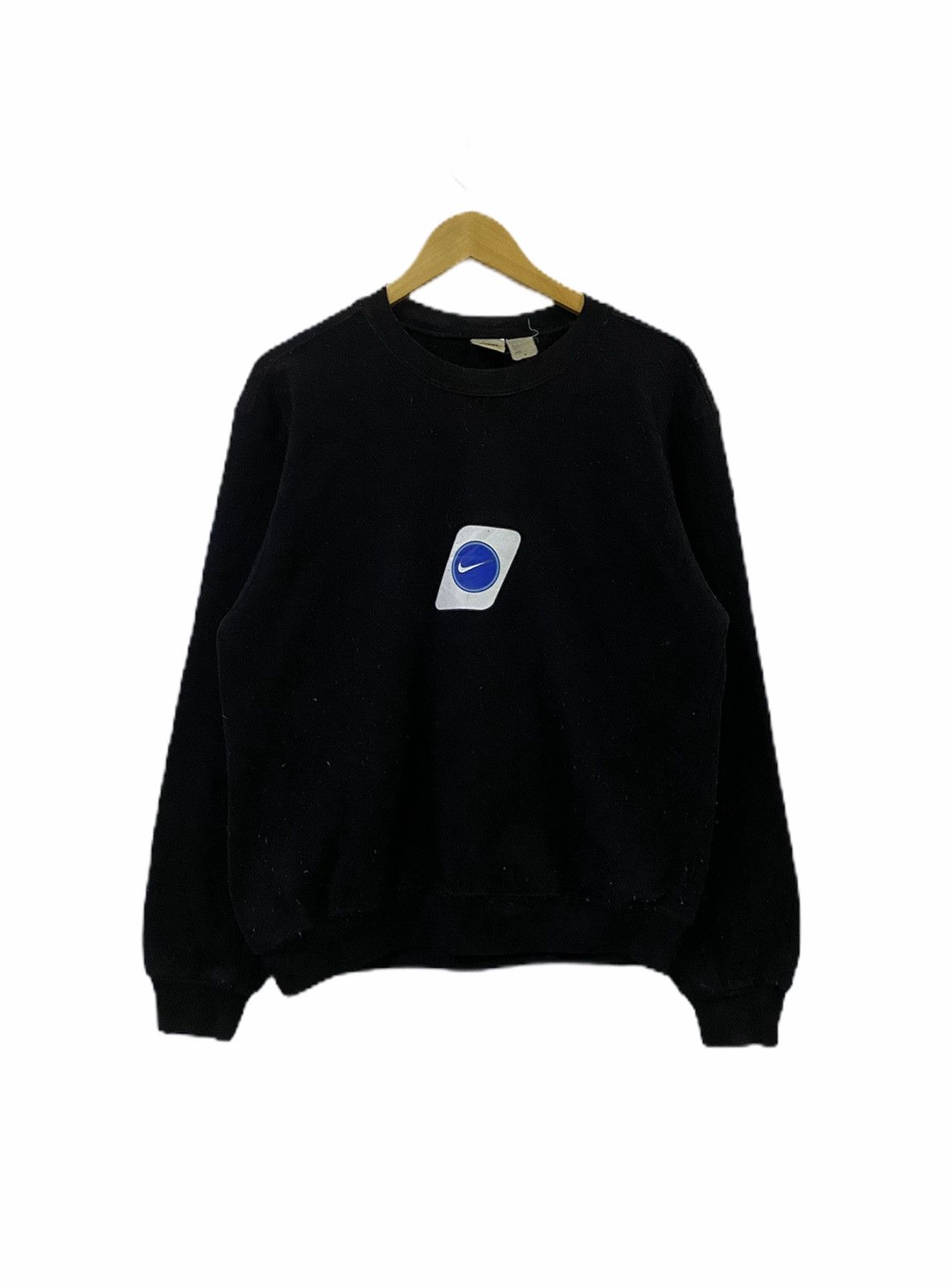 Nike × Vintage Vtg!Nike Swoosh Air Big Logo Sweatshirt Crewneck Size US M / EU 48-50 / 2 - 2 Thumbnail