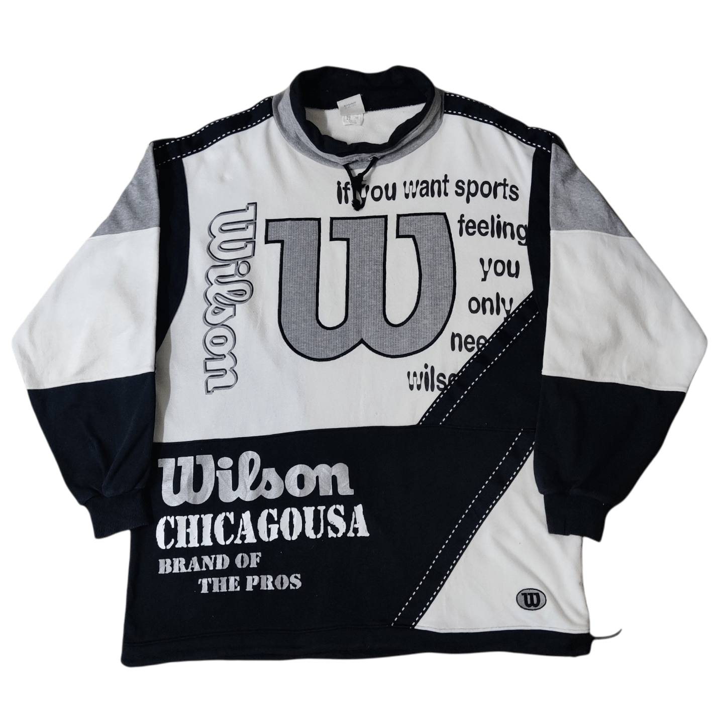 image of Vintage Wilson True Legend Sports From Usa in White/Black, Men's (Size Large)