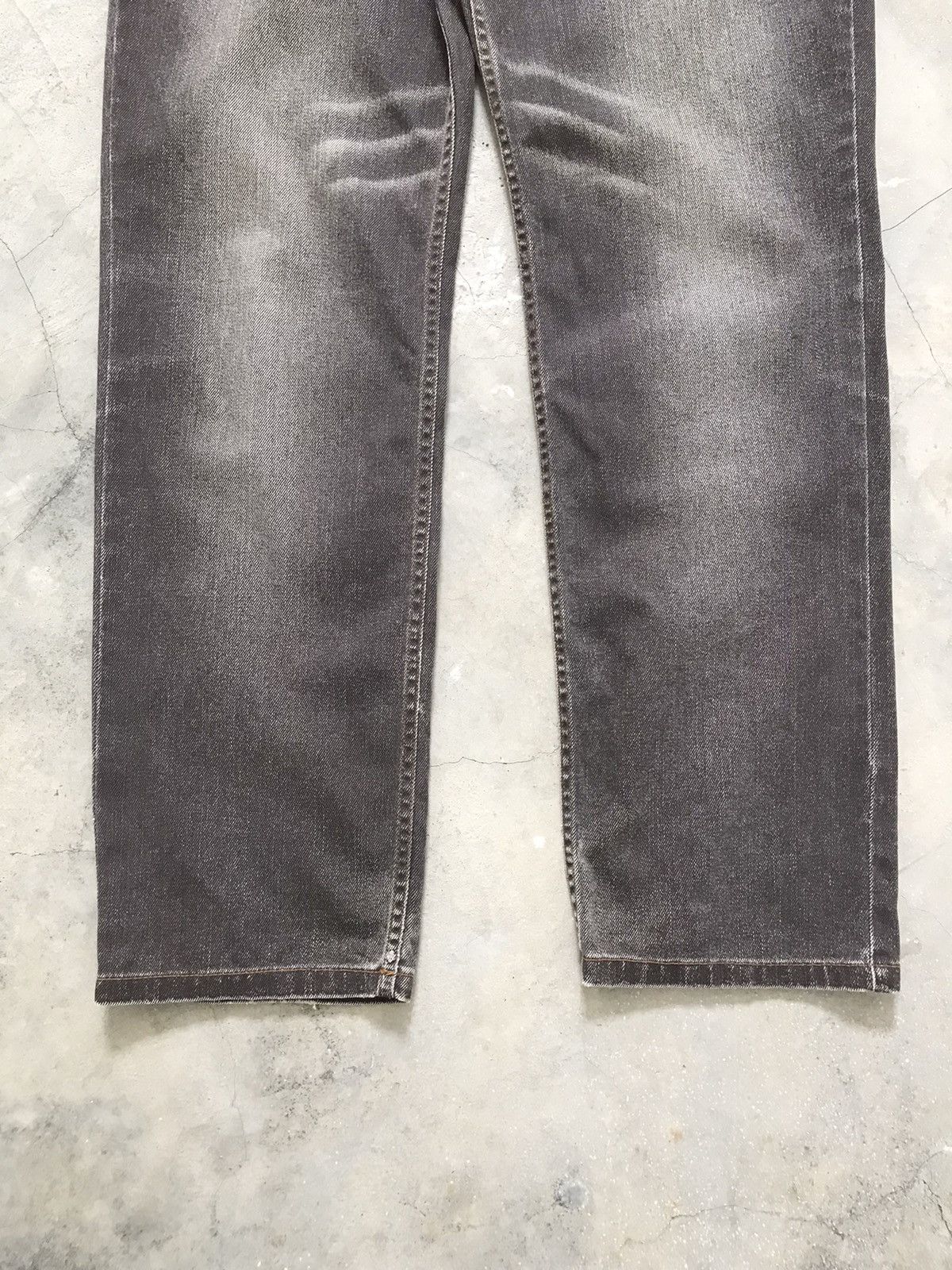 Japanese Brand Master X Real Clothing Mink Grey Whiskers Denim Jeans Size US 34 / EU 50 - 3 Thumbnail