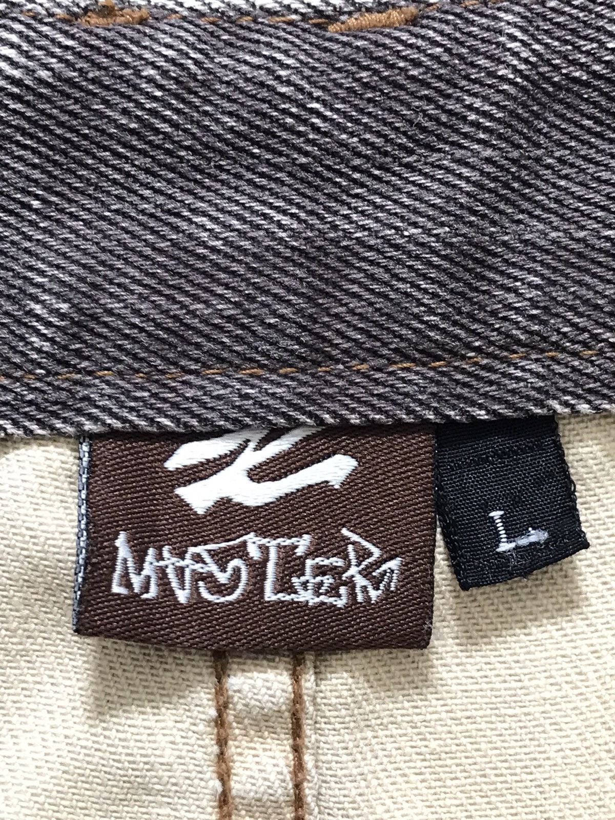Japanese Brand Master X Real Clothing Mink Grey Whiskers Denim Jeans Size US 34 / EU 50 - 7 Thumbnail