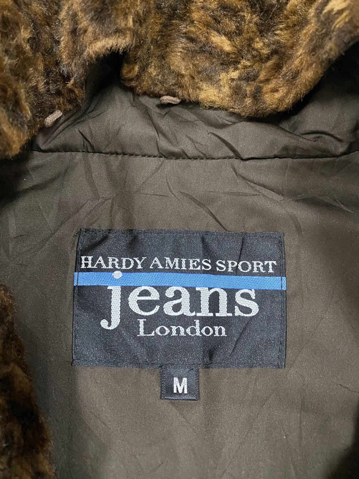 Hardy Amies × Seditionaries Vtg🐆Hardy Amies Leopard Fux Fur Vest Jacket Size 40S - 17 Thumbnail
